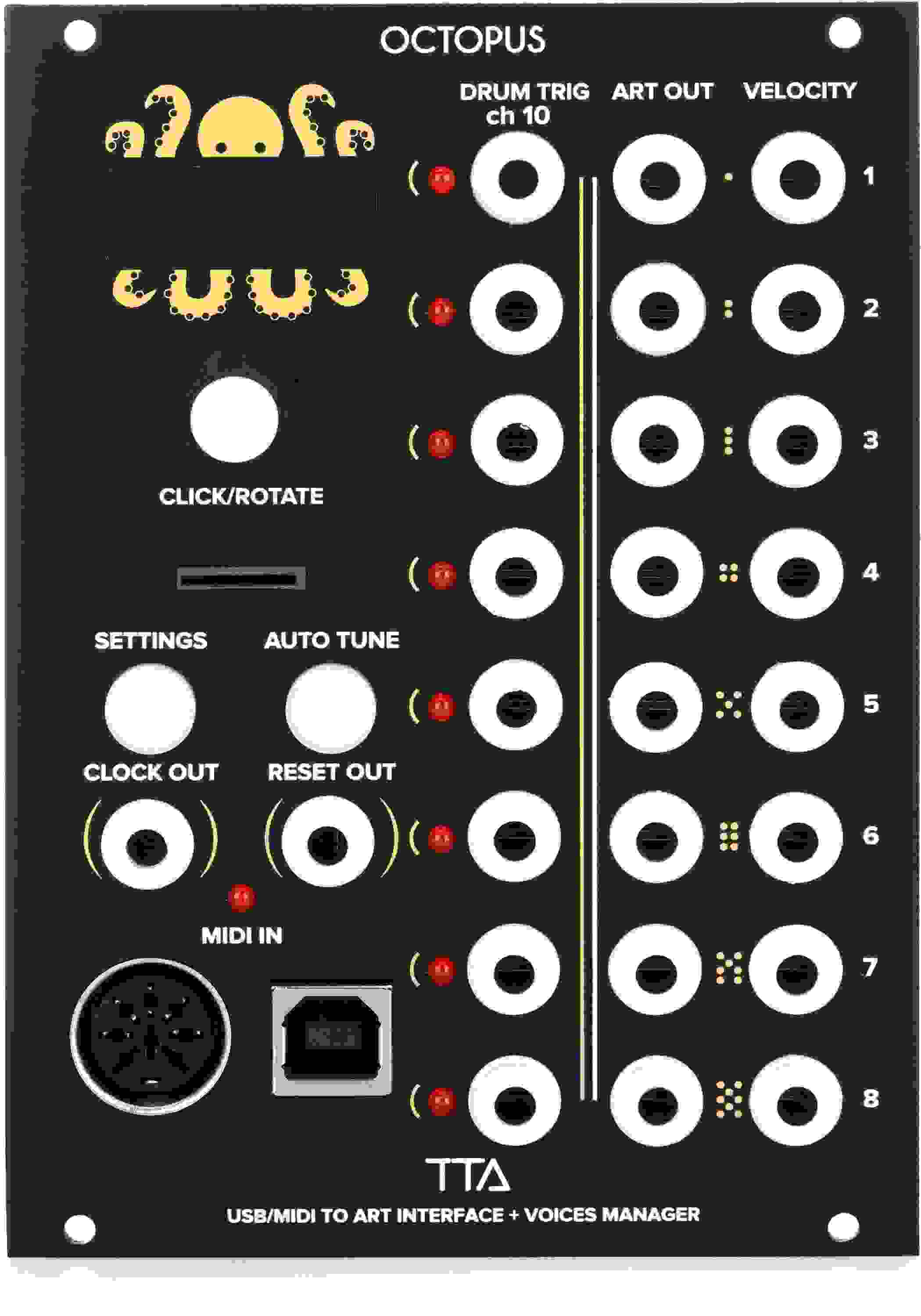 Tiptop Audio Octopus USB/MIDI to ART Interface + Voices Manager
