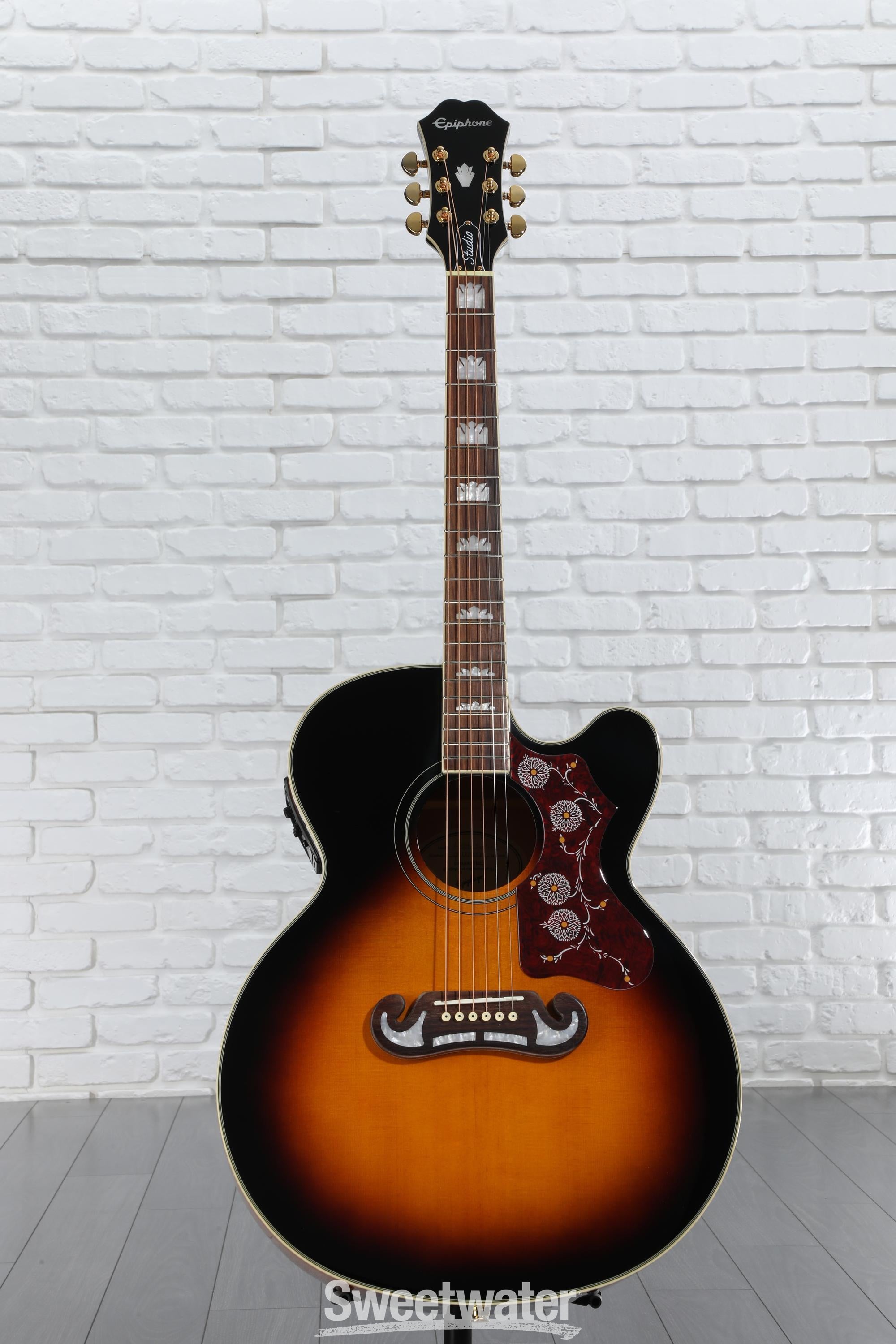 Epiphone J-200EC Studio Acoustic-Electric Guitar - Vintage