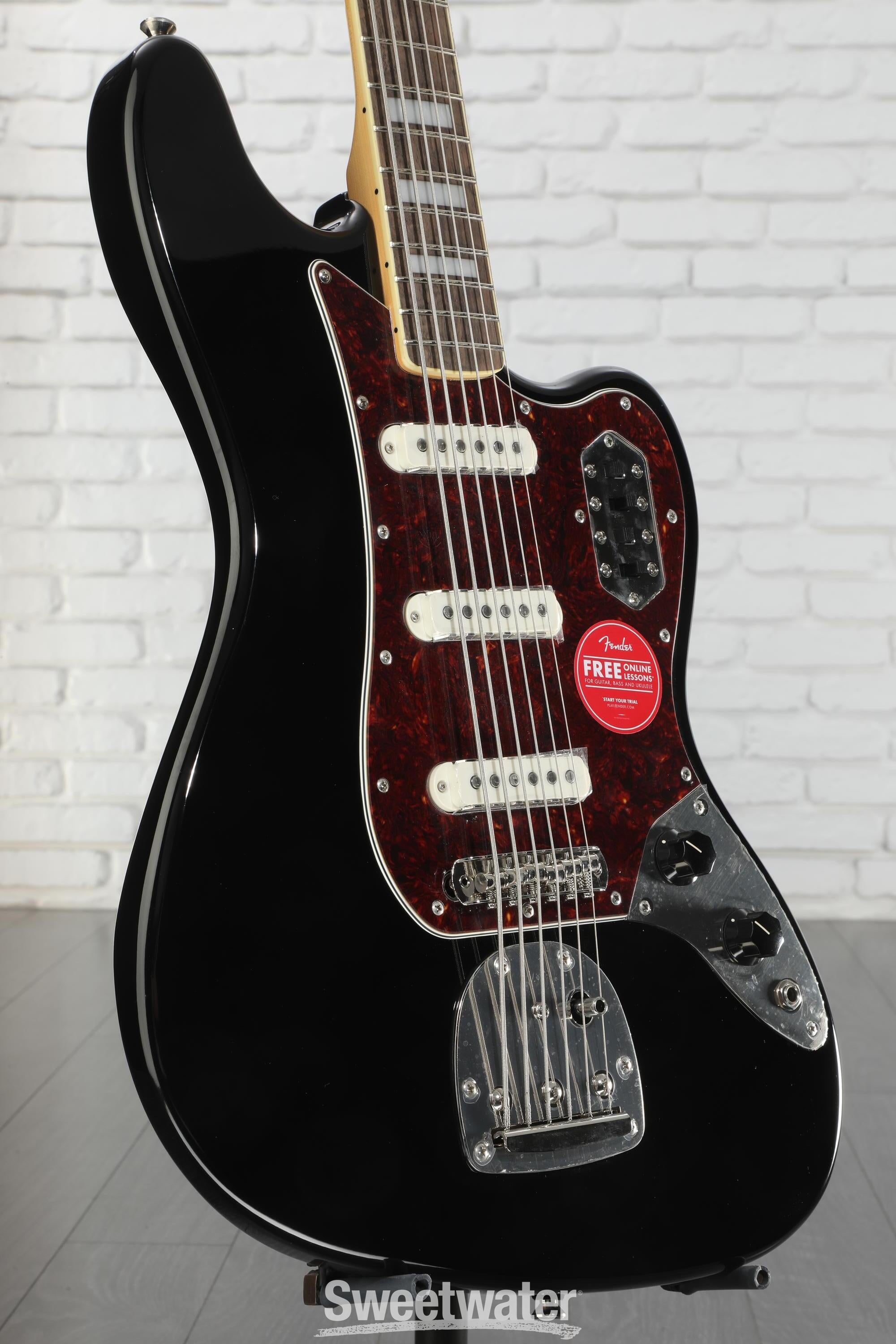 eroppi1960　Classic Vibe Bass VI Black Squier Classic Vibe Bass VI Guitar - Black | Sweetwater