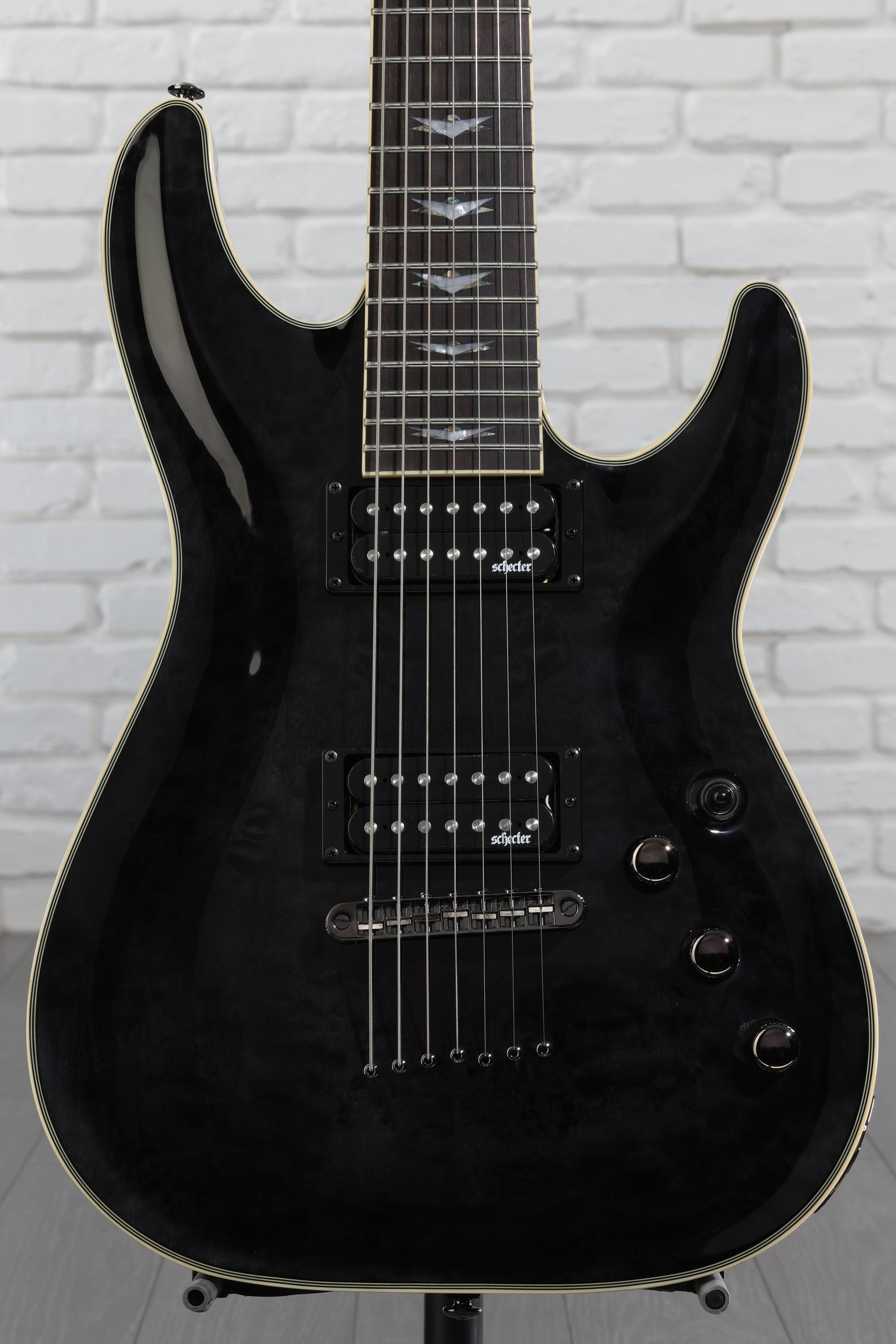 Schecter Omen Extreme-7 Electric Guitar - See Thru Black | Sweetwater