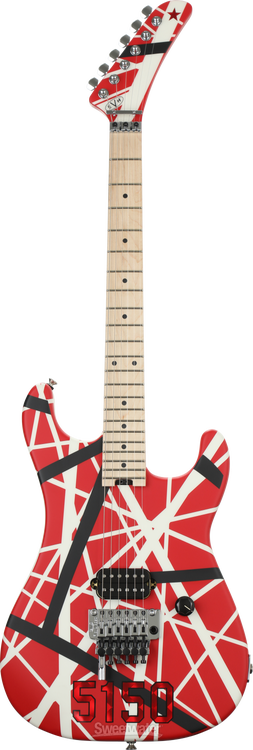 EVH Striped Series 5150 - Red, Black and White | Sweetwater
