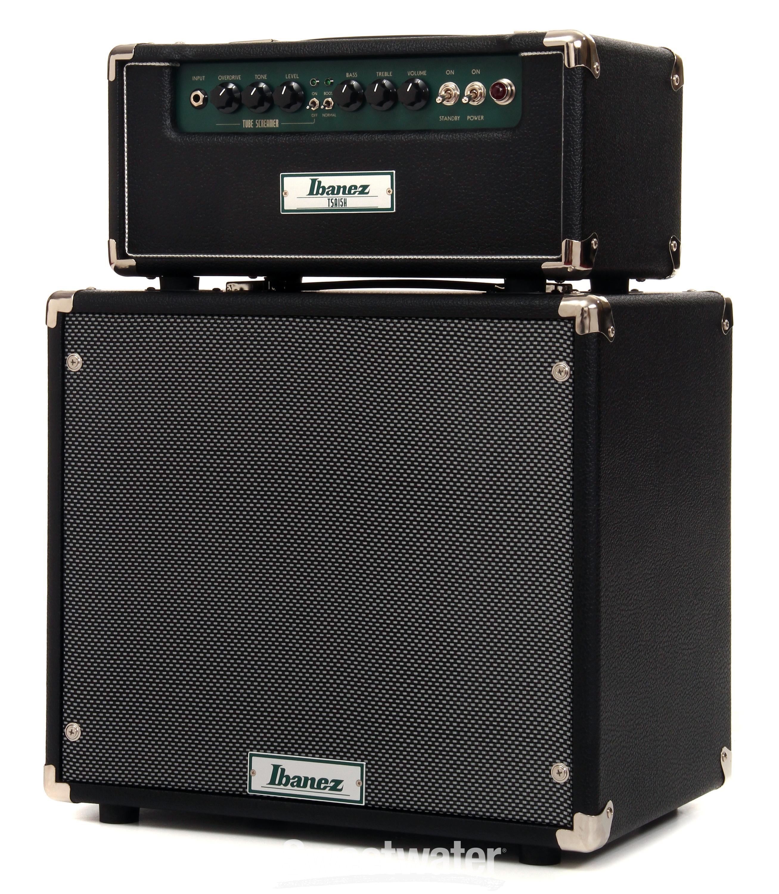 Ibanez TSA15H and TSA112C Half Stack - Black | Sweetwater