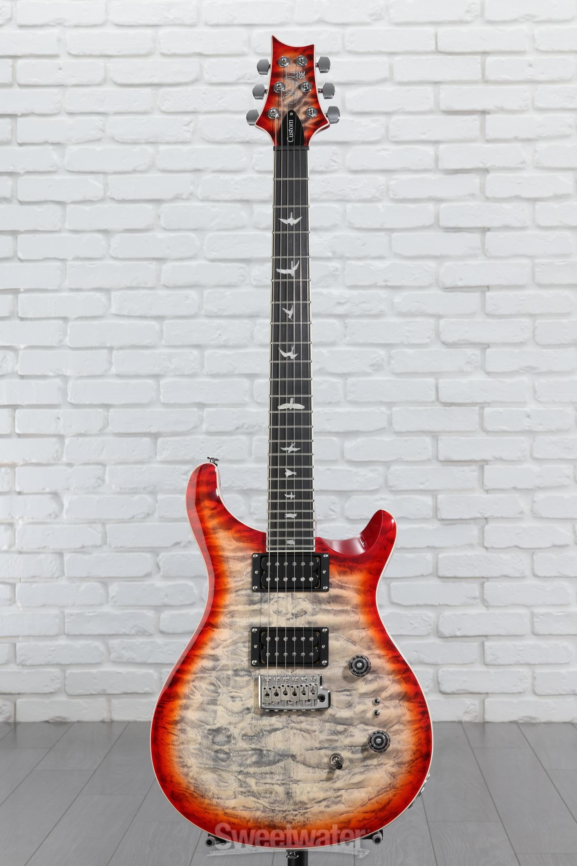 ギター SE Custom 24-08 QuiltCharcoalCherryBurst PRS SE Custom 24-08 Quilt Top Charcoal Cherry Burst Electric