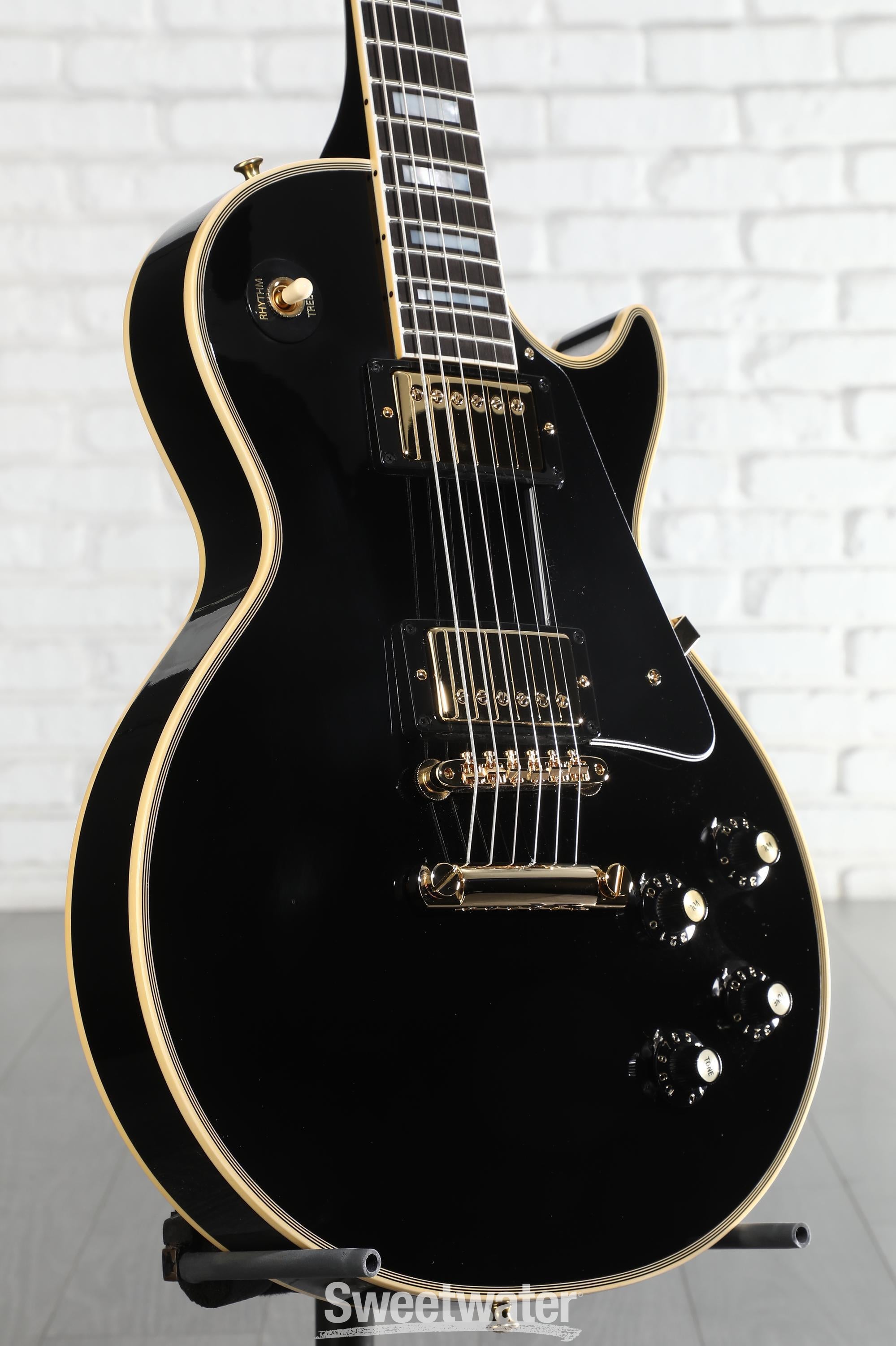 Photo of Gibson Custom 1968 Les Paul Custom Reissue Electric Guitar - Ebony