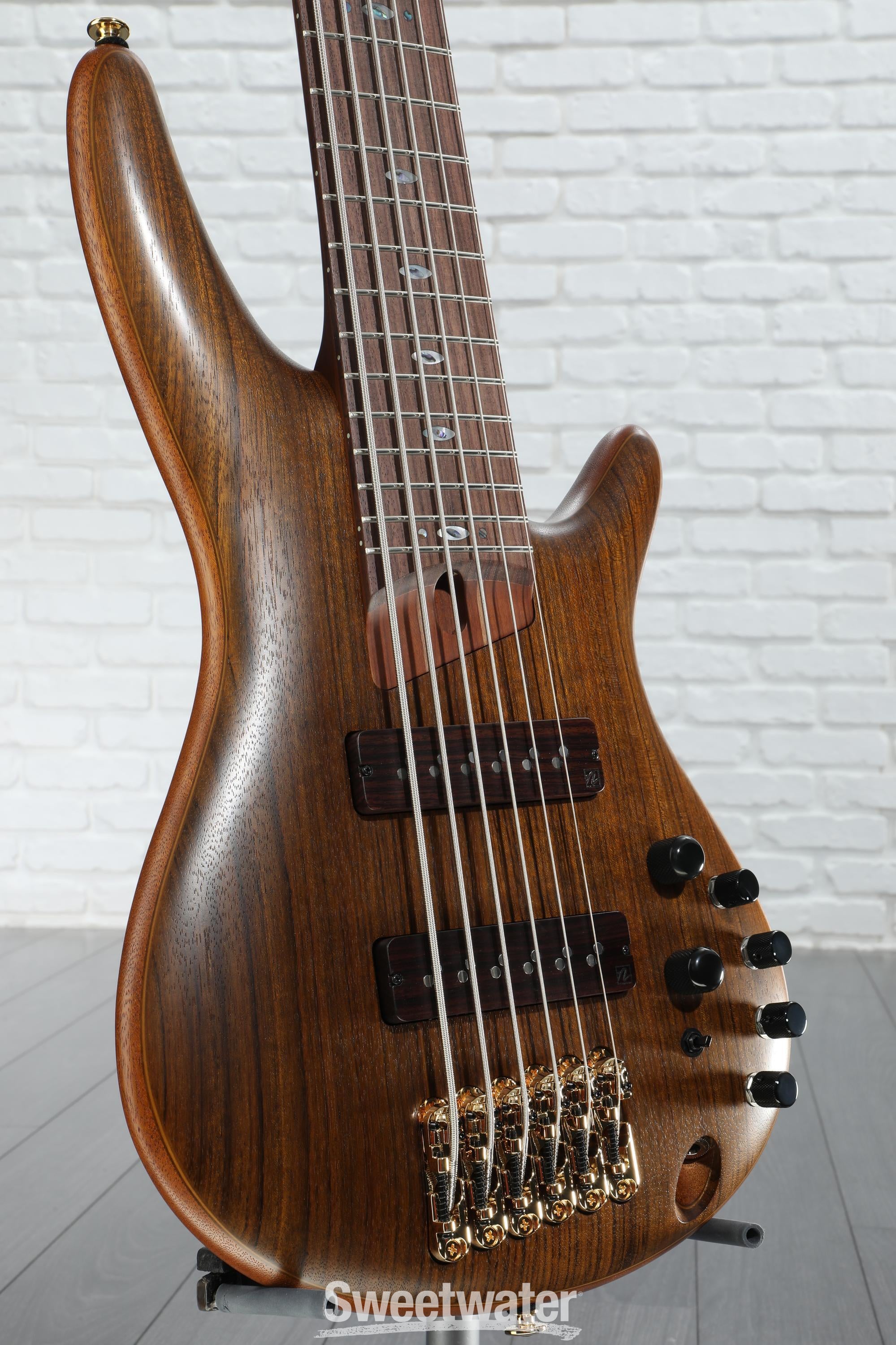 Ibanez Prestige SR5506 6-string Bass Guitar - Mocha Flat | Sweetwater