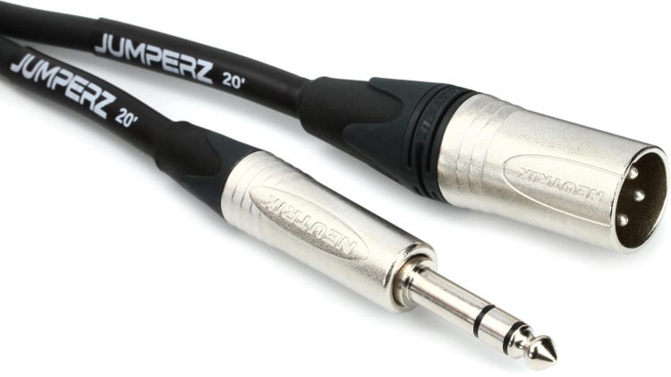 1/4 inch TRS Male to XLR Male Balanced Mic/Audio Cable — AMERICAN RECORDER  TECHNOLOGIES, INC.