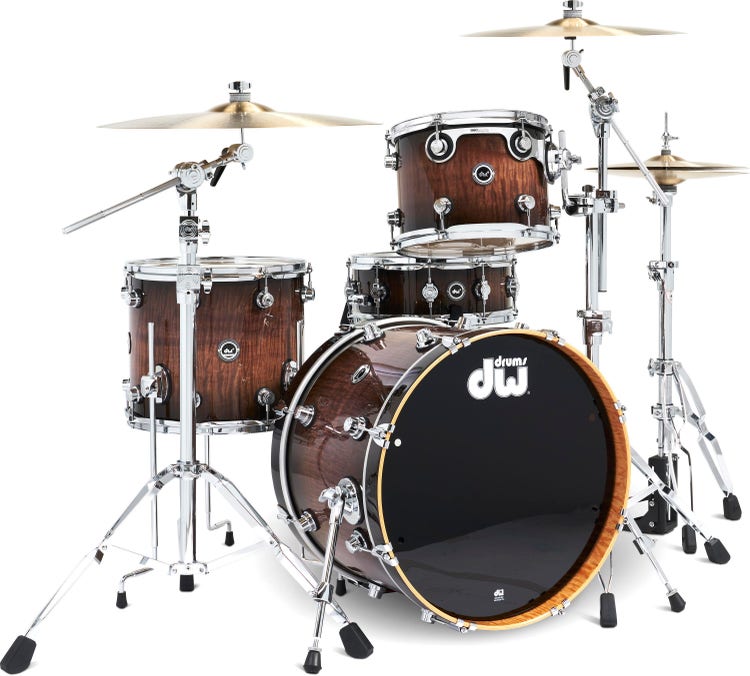 DW 4pc Collectors Series Stainless Steel Drum Set