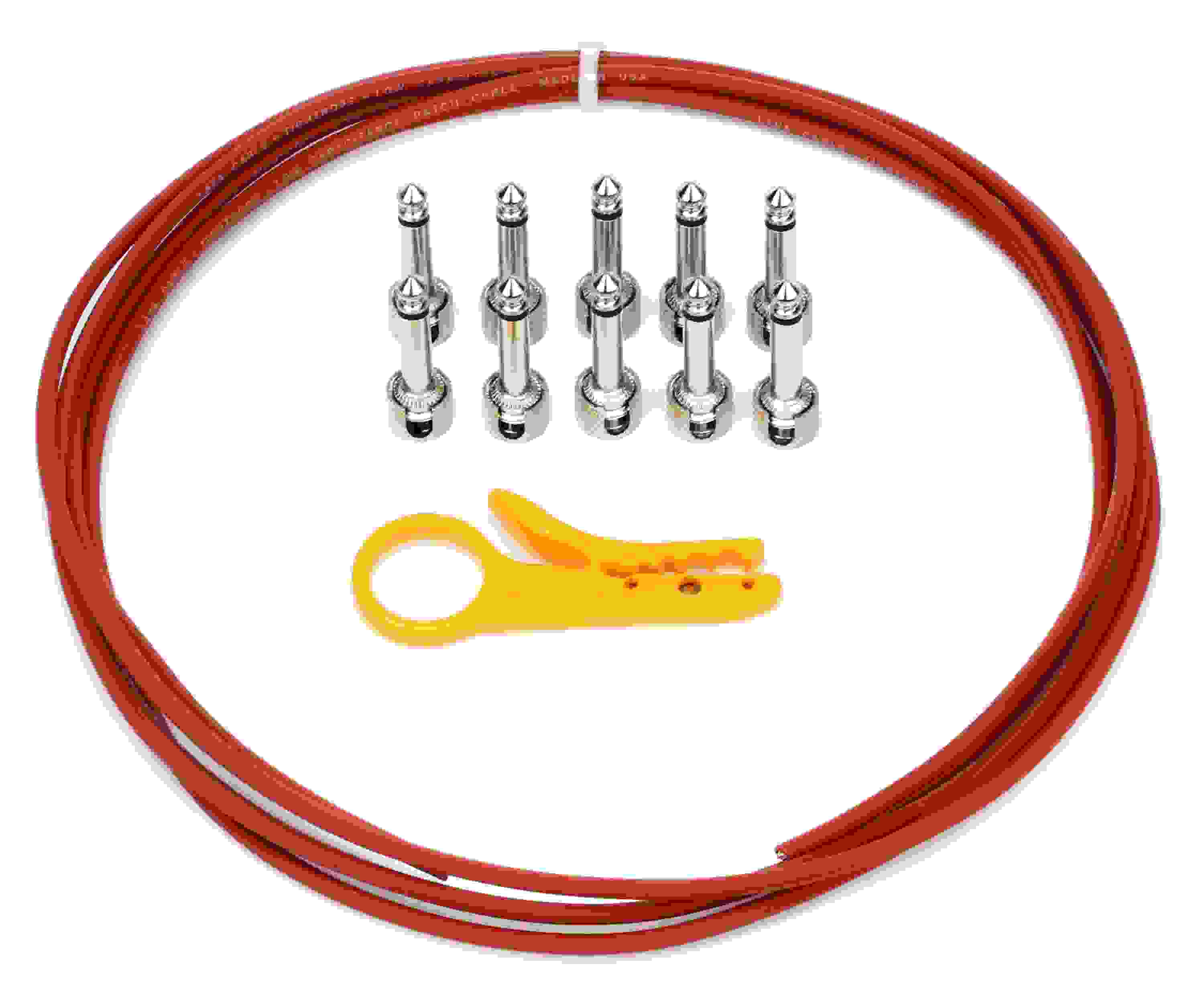 Lava Cable Tightrope Pedalboard Cable Kit - 10 foot - Red