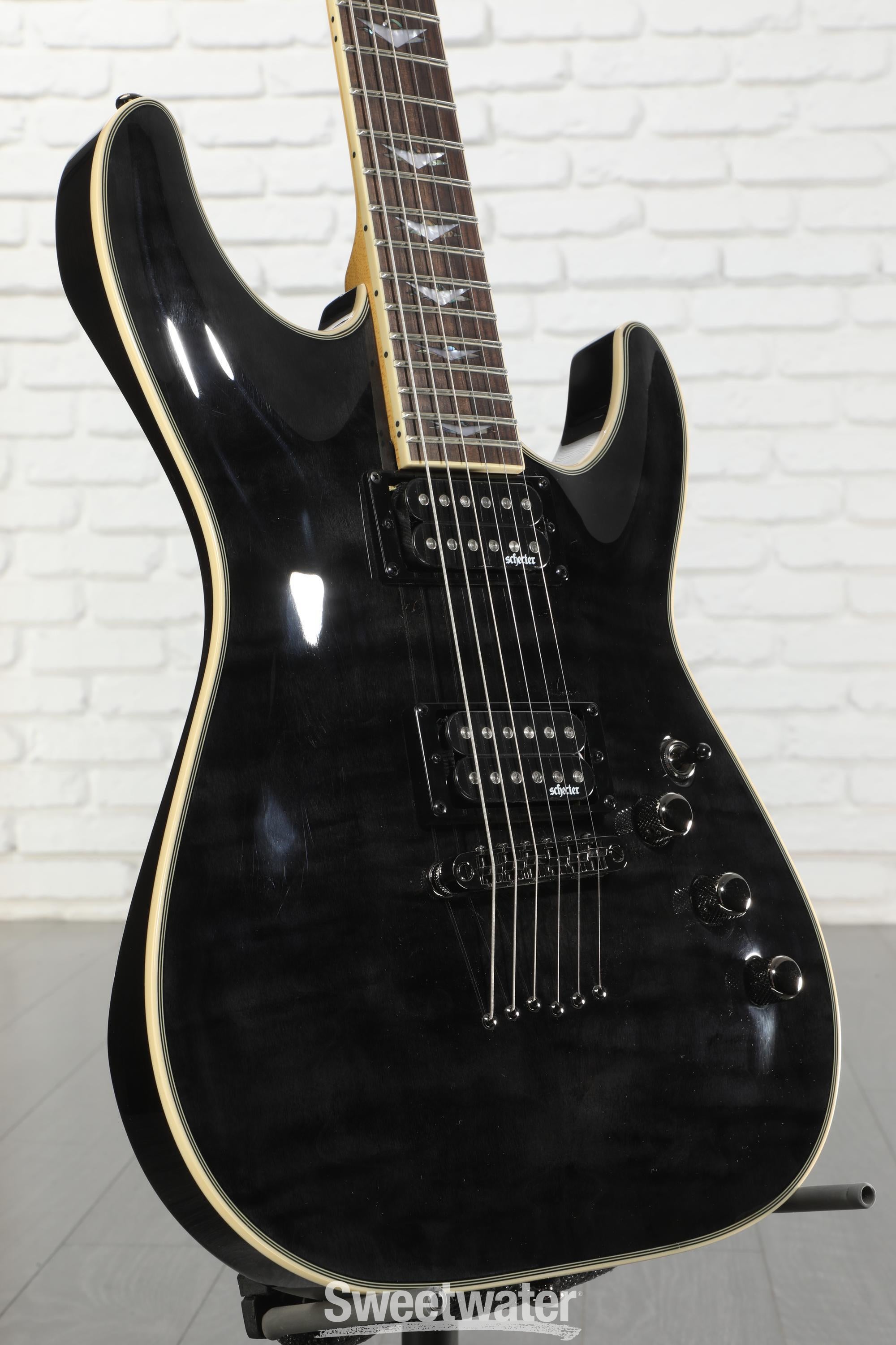 Schecter Omen Extreme-6 Electric Guitar - See-Thru Black | Sweetwater