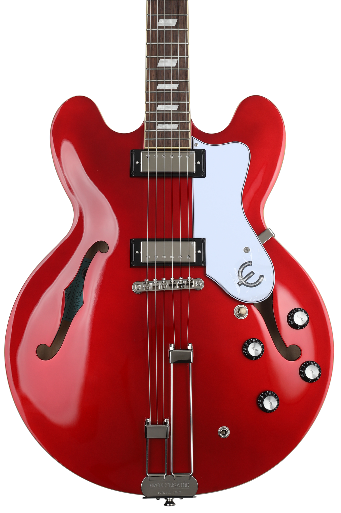 Epiphone Riviera Semi-hollowbody - Sparkling Burgundy Epiphone Riviera Semi-hollowbody - Sparkling Burgundy