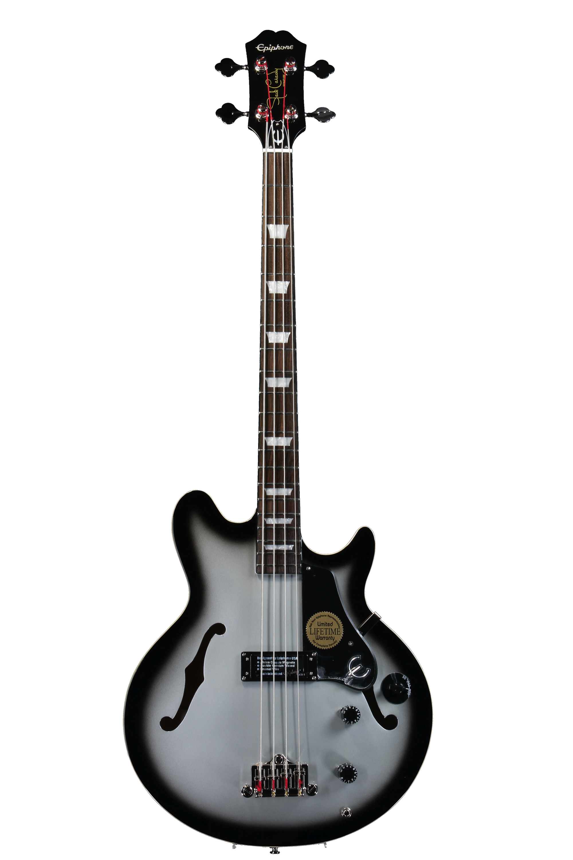 ベース Epiphone Jack Casady Bass Epiphone Jack Casady Signature Bass - Limited Edition Silverburst