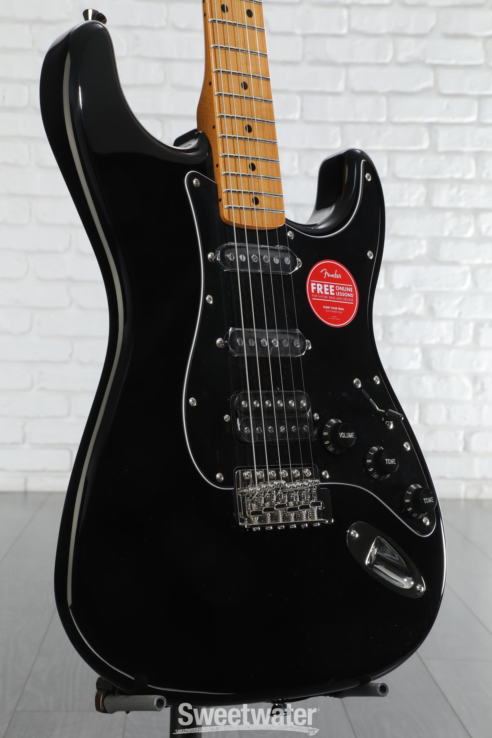 Squier Classic Vibe '70s Stratocaster HSS - Black with Maple
