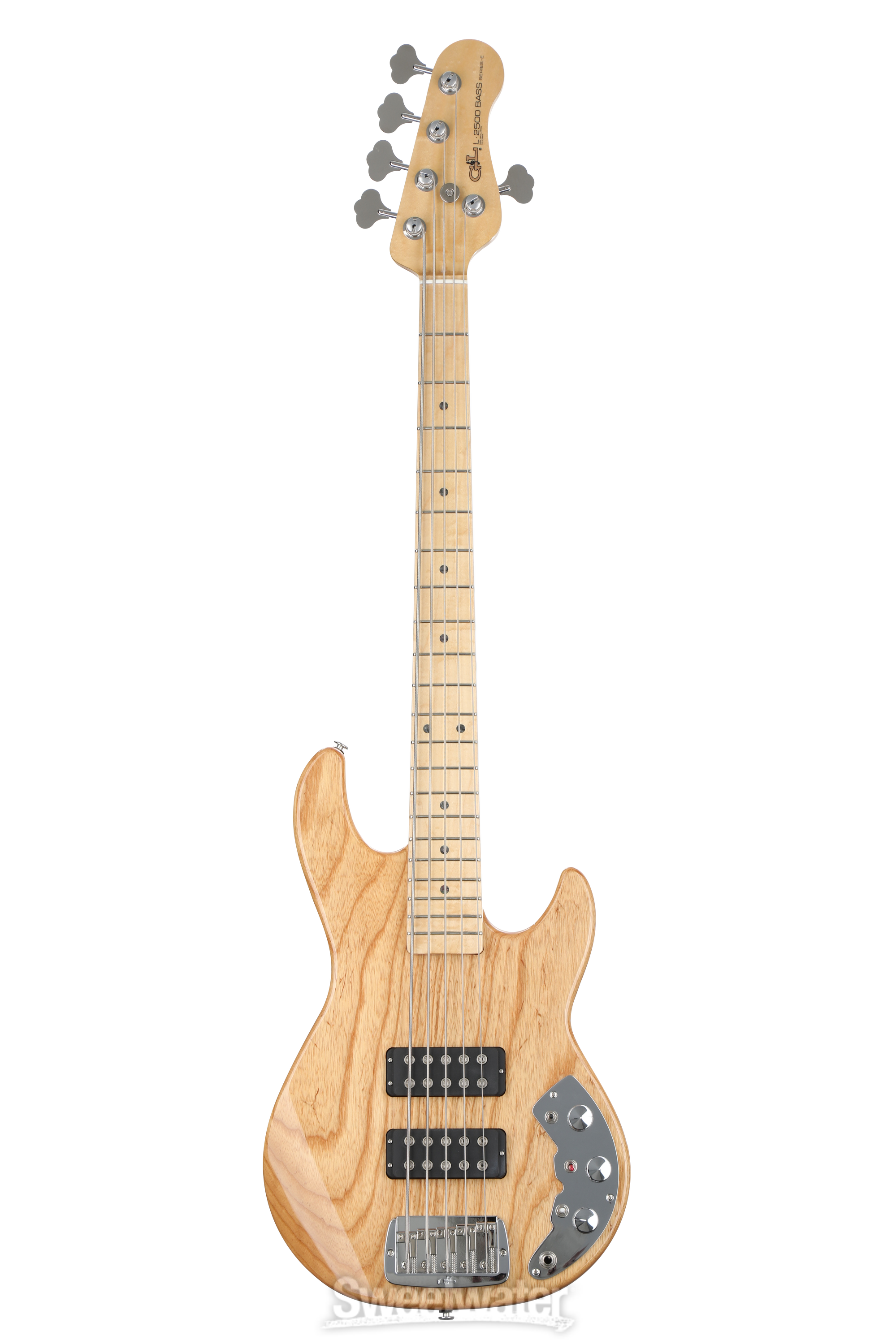 G&L CLF Research L-2500 Bass Guitar - Natural Ash