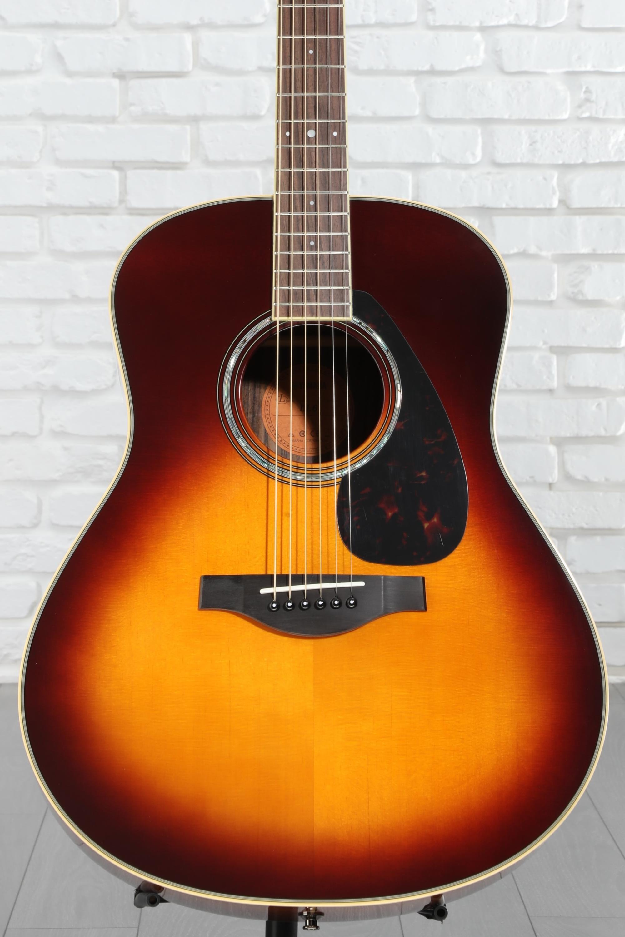 Yamaha LL6 ARE Original Jumbo Acoustic Guitar - Brown Sunburst