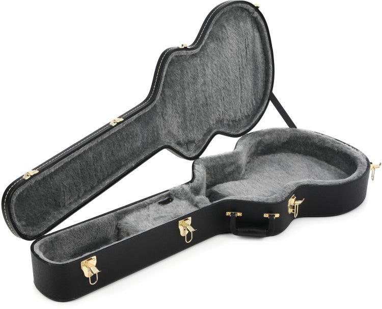 Gretsch G6298 16-inch Hollow Body Flat Top Hardshell Case Black