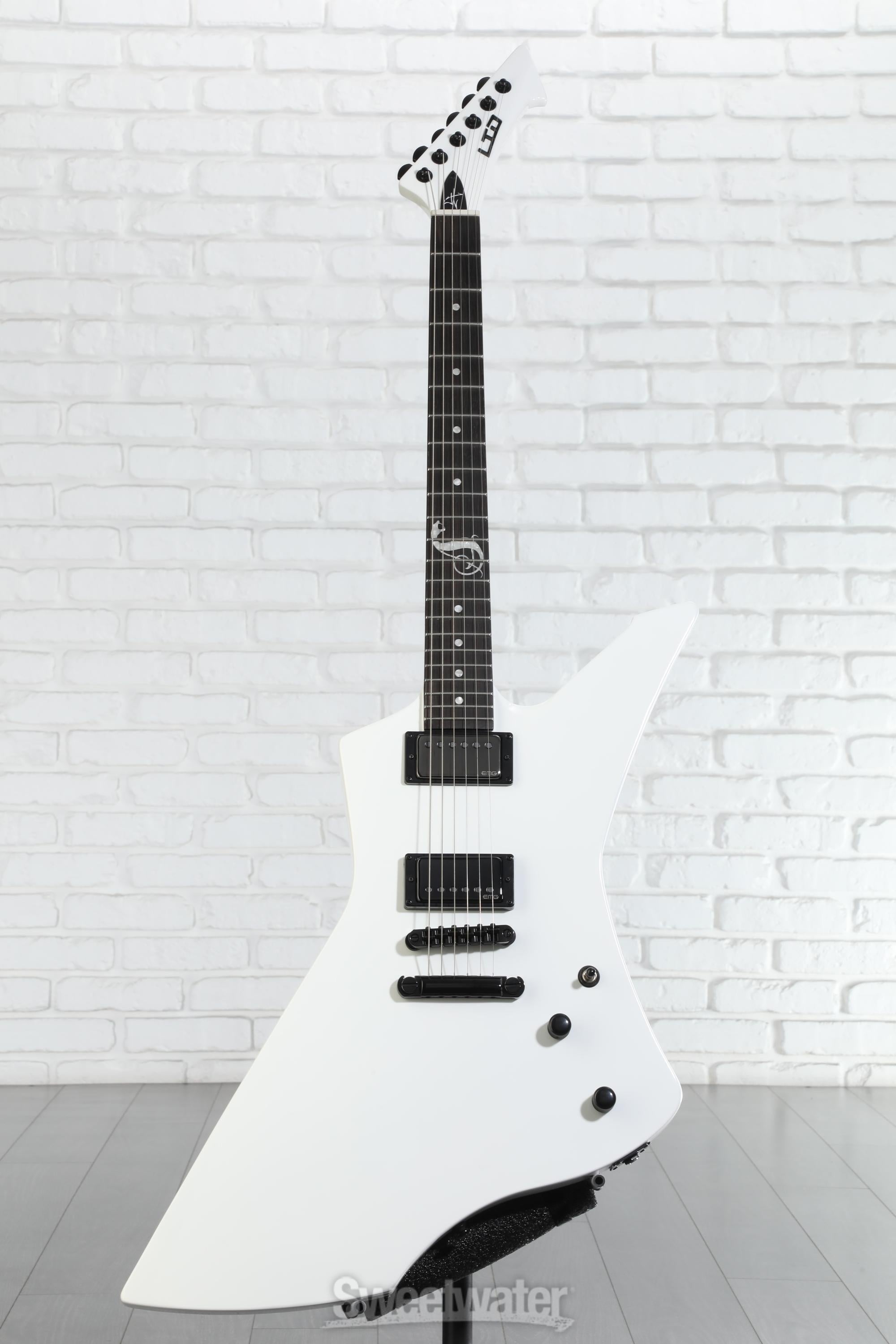 ESP LTD James Hetfield Signature Snakebyte - Snow White | Sweetwater
