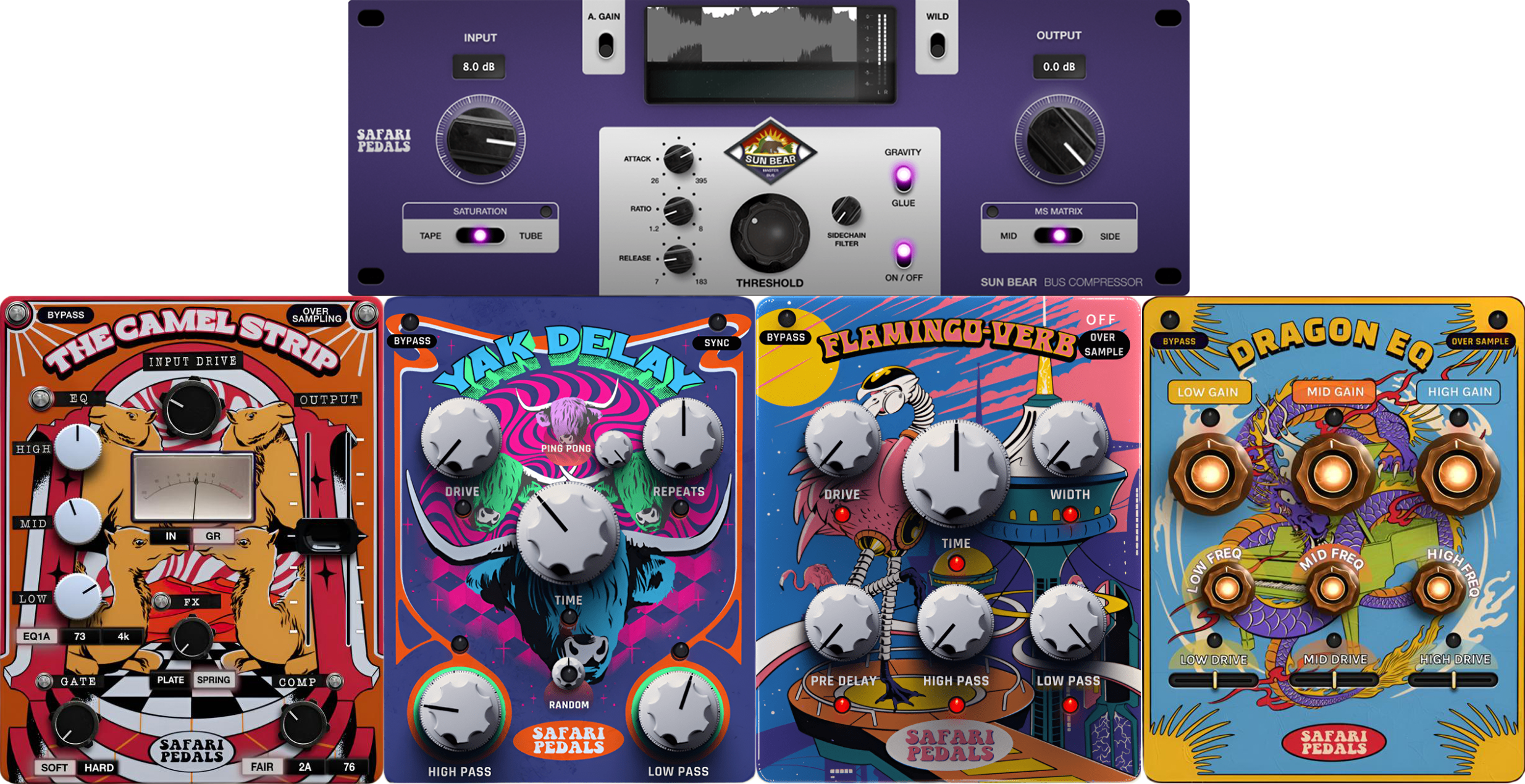 Safari Pedals Big 5 Plug-in Bundle | Sweetwater
