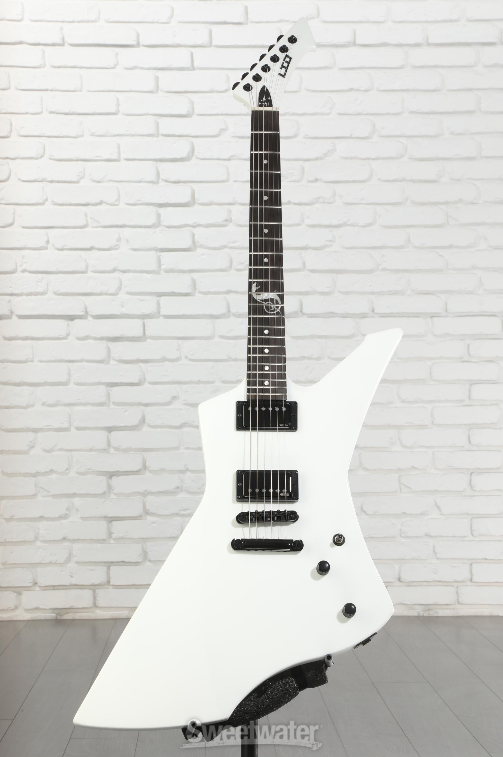 ESP LTD James Hetfield Signature Snakebyte - Snow White | Sweetwater