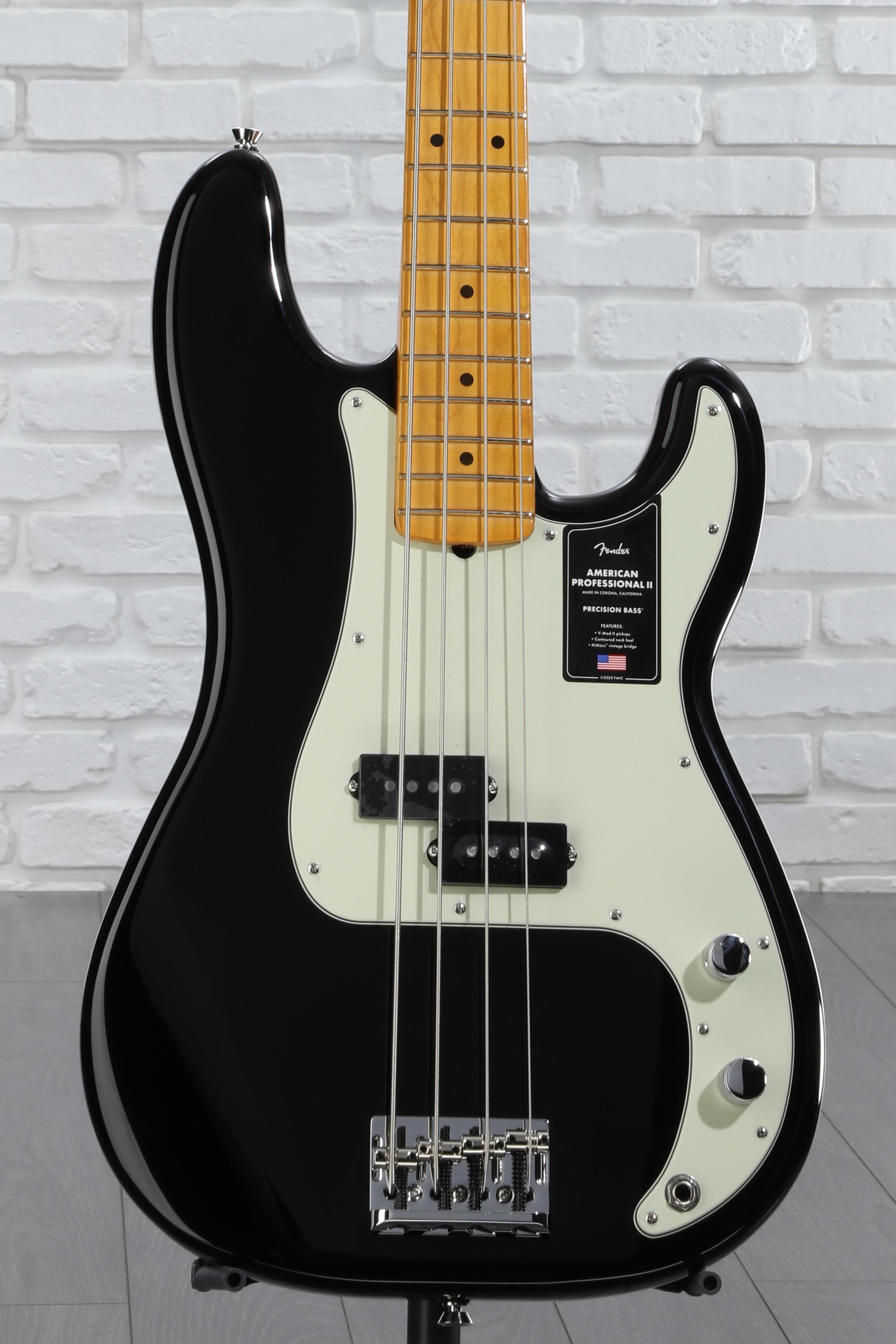 Fender American Professional II Precision Bass - Black with Maple