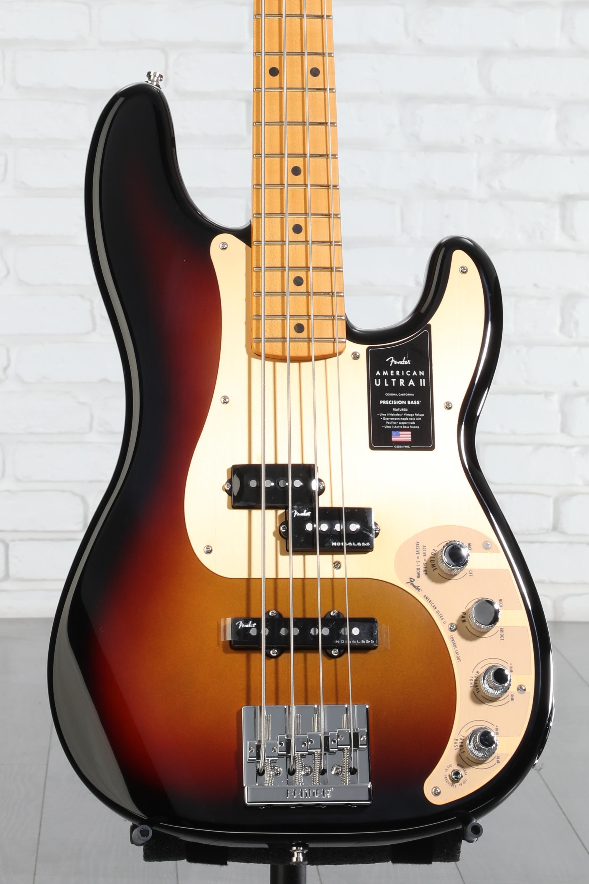 ベース Fender American Ultra Precision Bass Fender Ultra II Precision Bass Maple Fingerboard SS pickups
