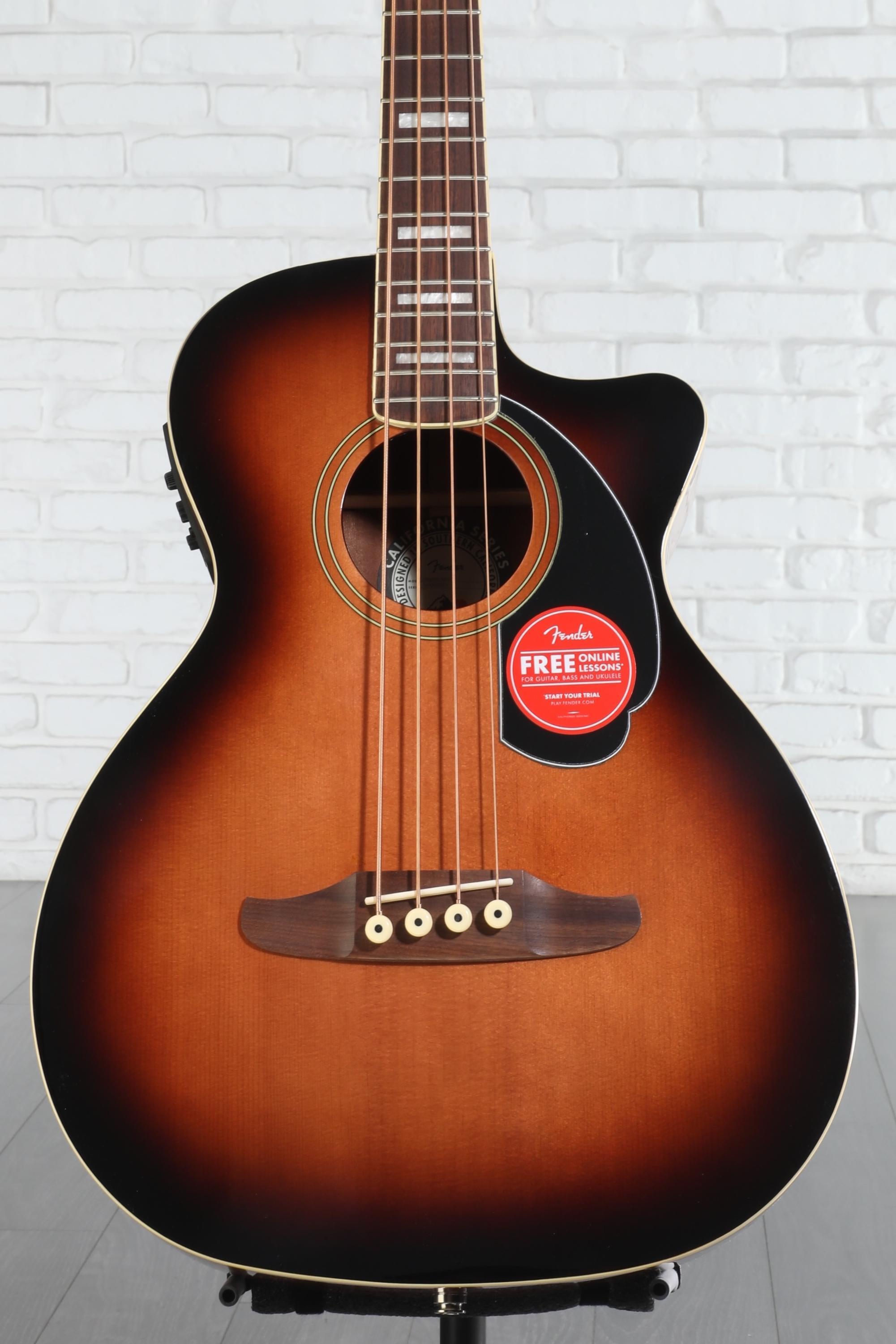 Fender KINGMAN アコースティックベース Fender Kingman Bass Walnut Fingerboard Black 税込販売価格 ￥72,900