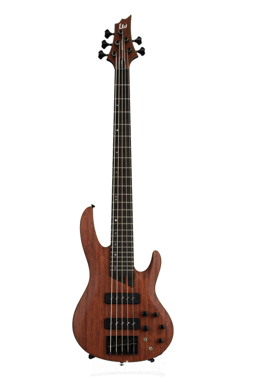 ESP LTD B-1005SE - Bubinga Natural Satin | Sweetwater ESP LTD B-1005SE - Bubinga Natural Satin | Sweetwater