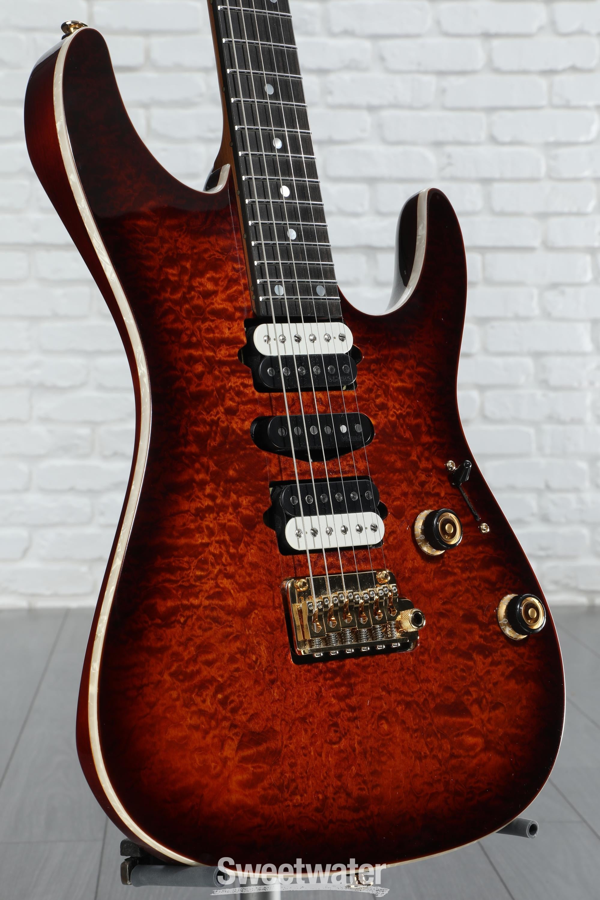 Ibanez Premium AZ47P1QM Electric Guitar - Dragon Eye Burst