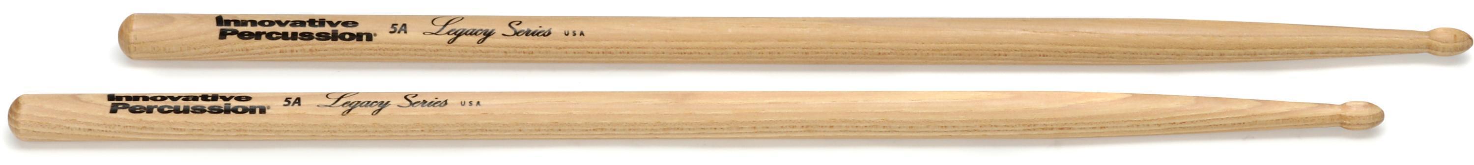 Photo of Innovative Percussion IP-L5A Legacy Series Hickory Drumsticks - 5A - Teardrop Bead