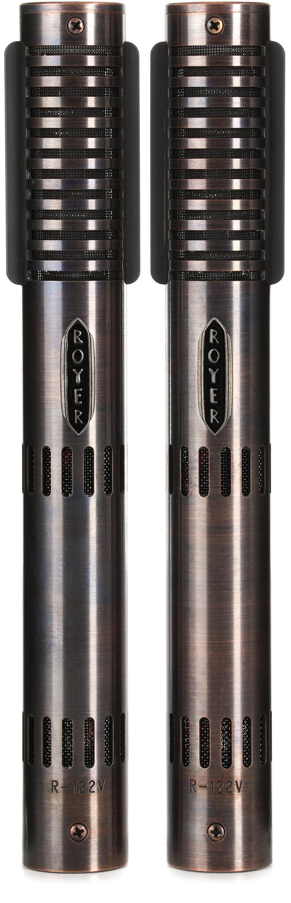 Royer R122V 25thanniversary Vacuum Tube Ribbon Microphone Distressed Rose (Matched Pair