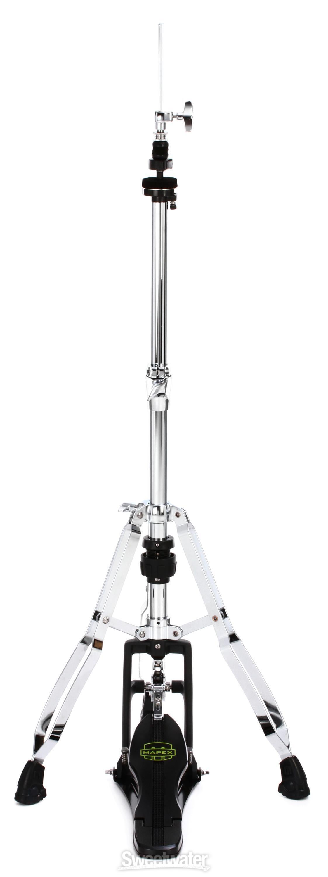 Mapex H800 Armory Series Double Braced Hi-Hat Stand - Chrome Plated - 3-leg