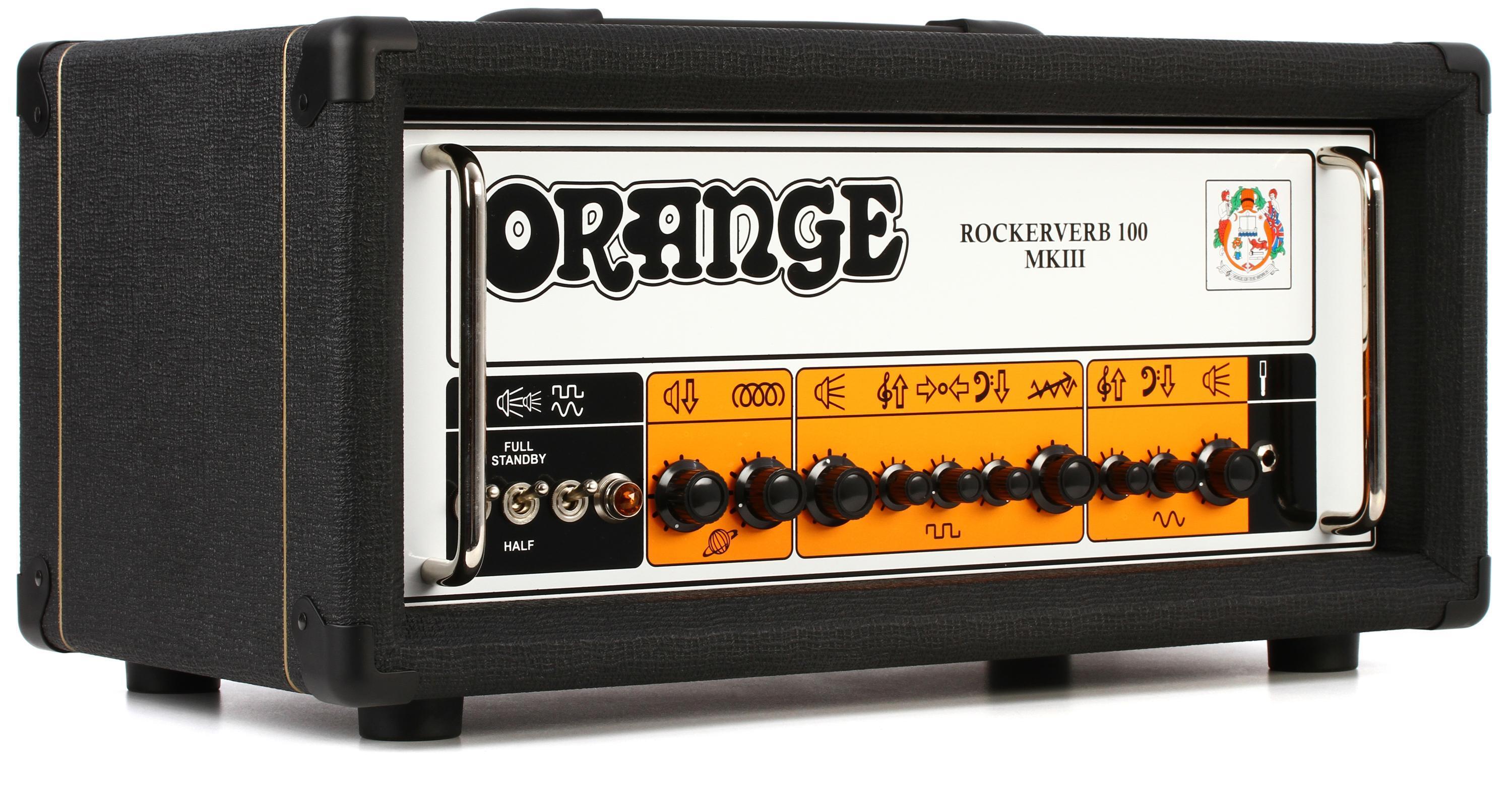 Bundled Item: Orange Rockerverb 100 MKIII - 100-watt 2-channel Tube Head - Black