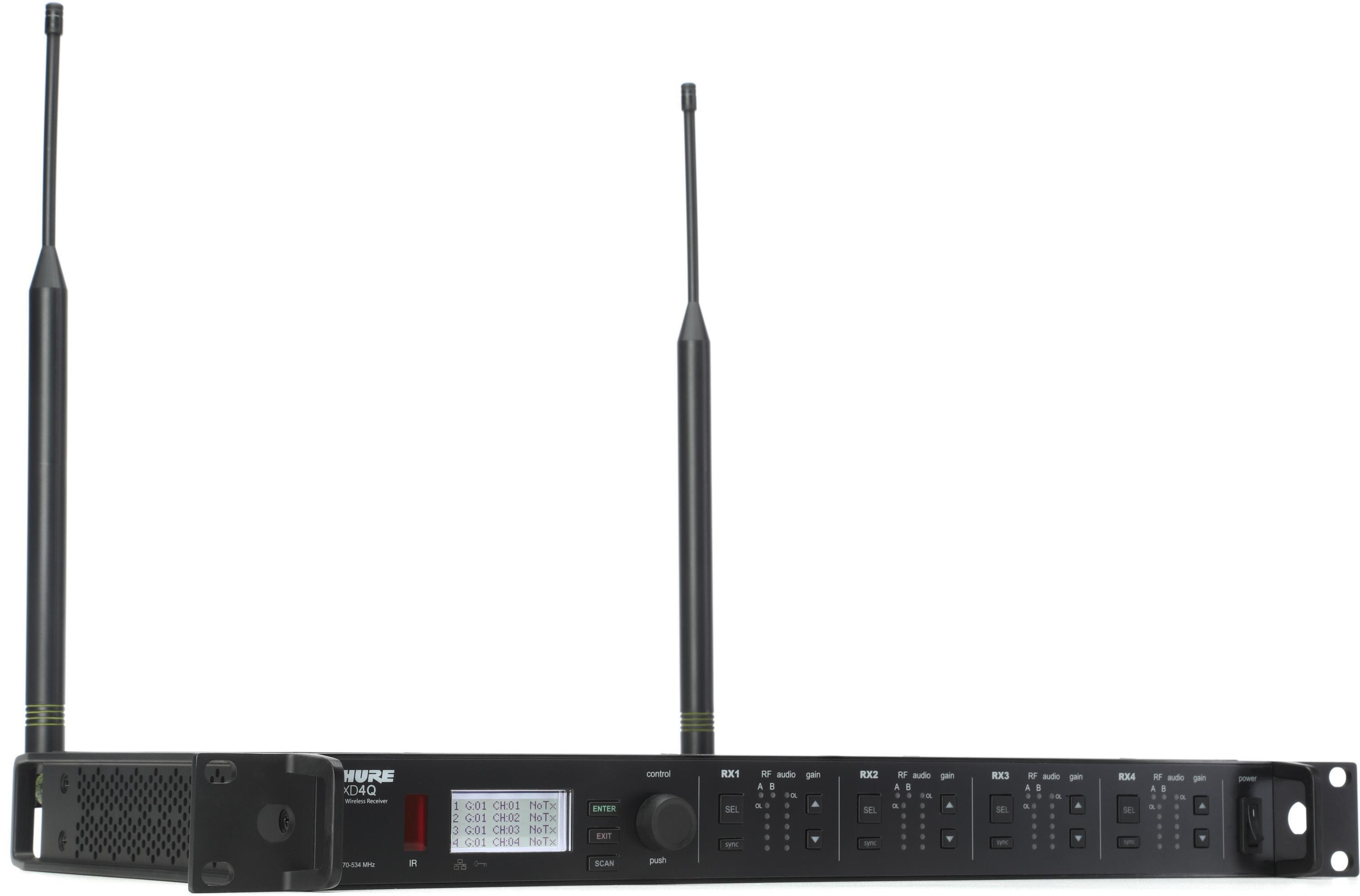 Shure ULXD4Q-GV Wireless Digital Receiver - G57 Band | Sweetwater