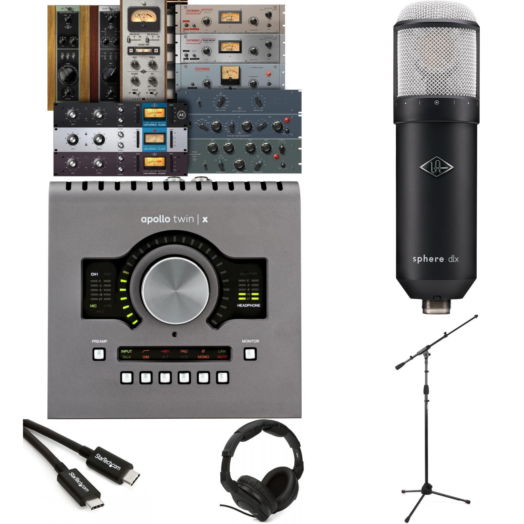 Universal Audio Apollo Twin X DUO Heritage Edition and Sphere DLX Recording  Bundle