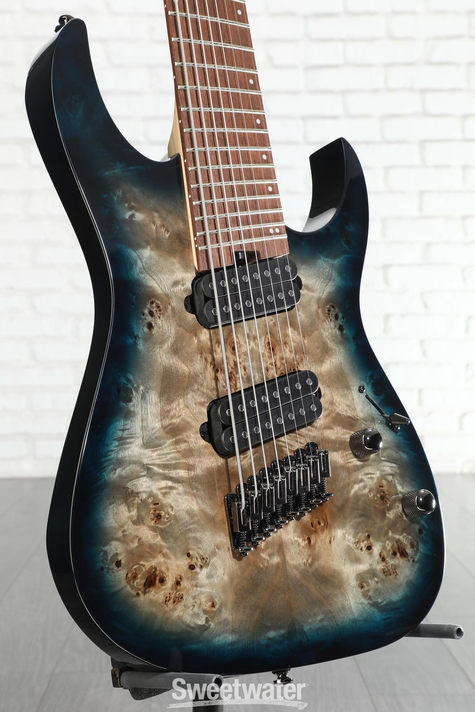 Ibanez RGMS8 8-string Electric Guitar - Cosmic Blue Starburst