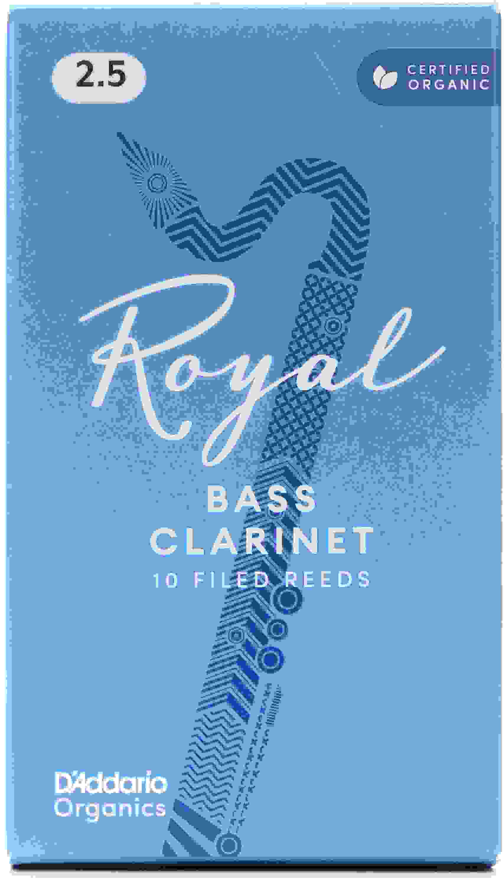 D'Addario Royal Bass Clarinet Reeds - 2.5 (10-pack)