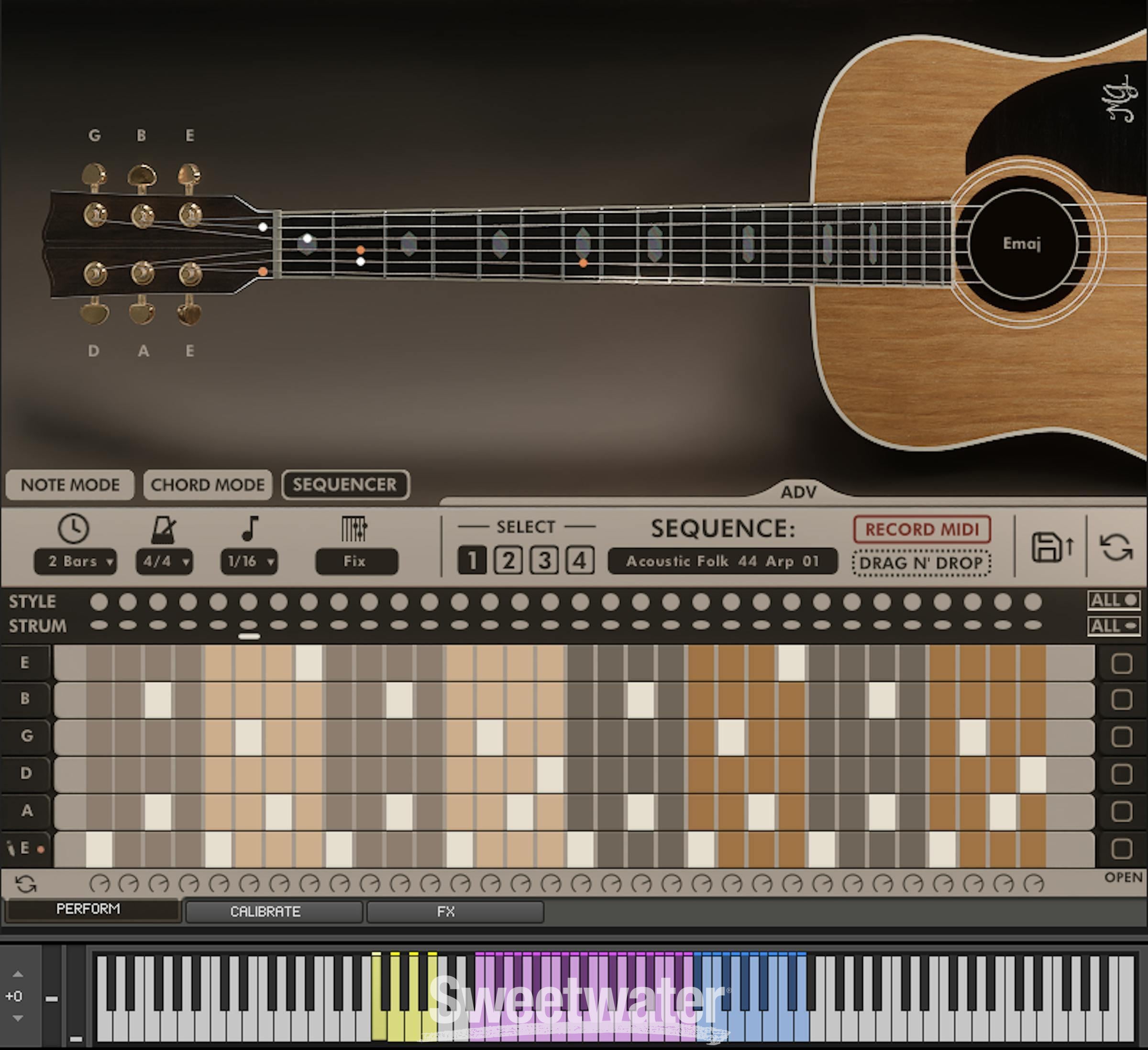 ACOUSTIC FUSION ギタースコア Alvarez FDT243C Fusion Dreadnought Acoustic-Electric Guitar