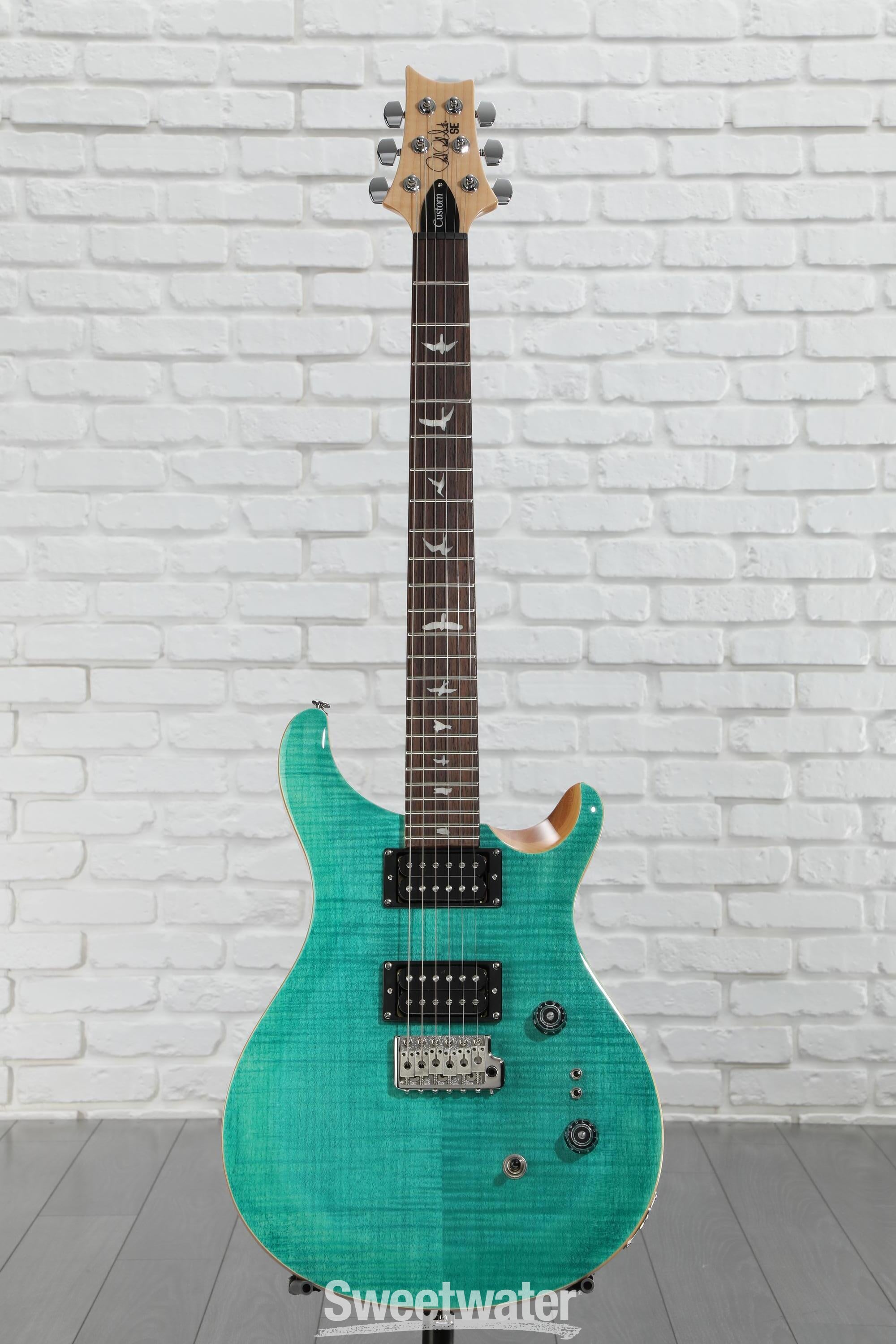 PRS SE custom 24-08 turquoise 純正ケース付き PRS SE Custom 24-08 Electric Guitar Turquoise | Guitar Center