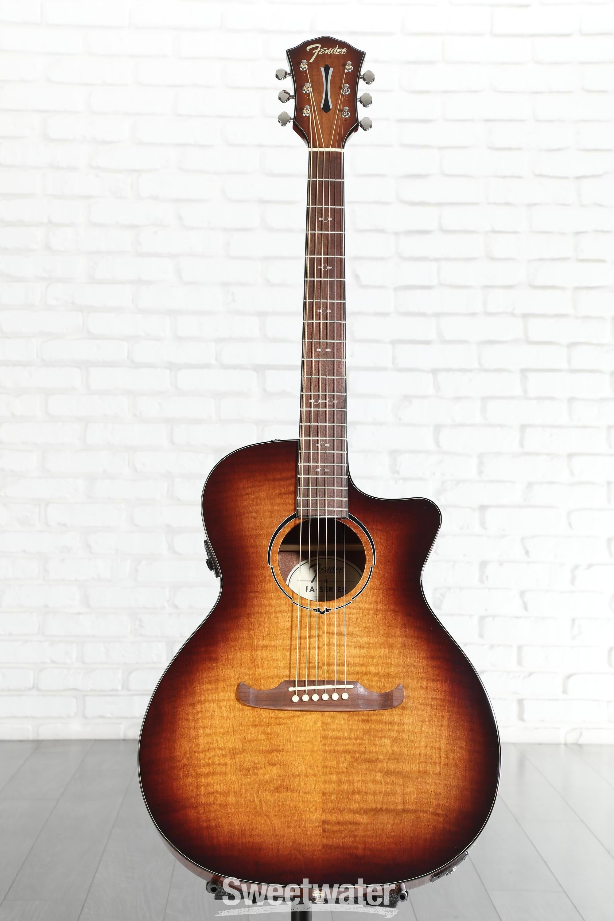 Fender FA-345CE Auditorium - 3-Tone Tea Burst Reviews | Sweetwater