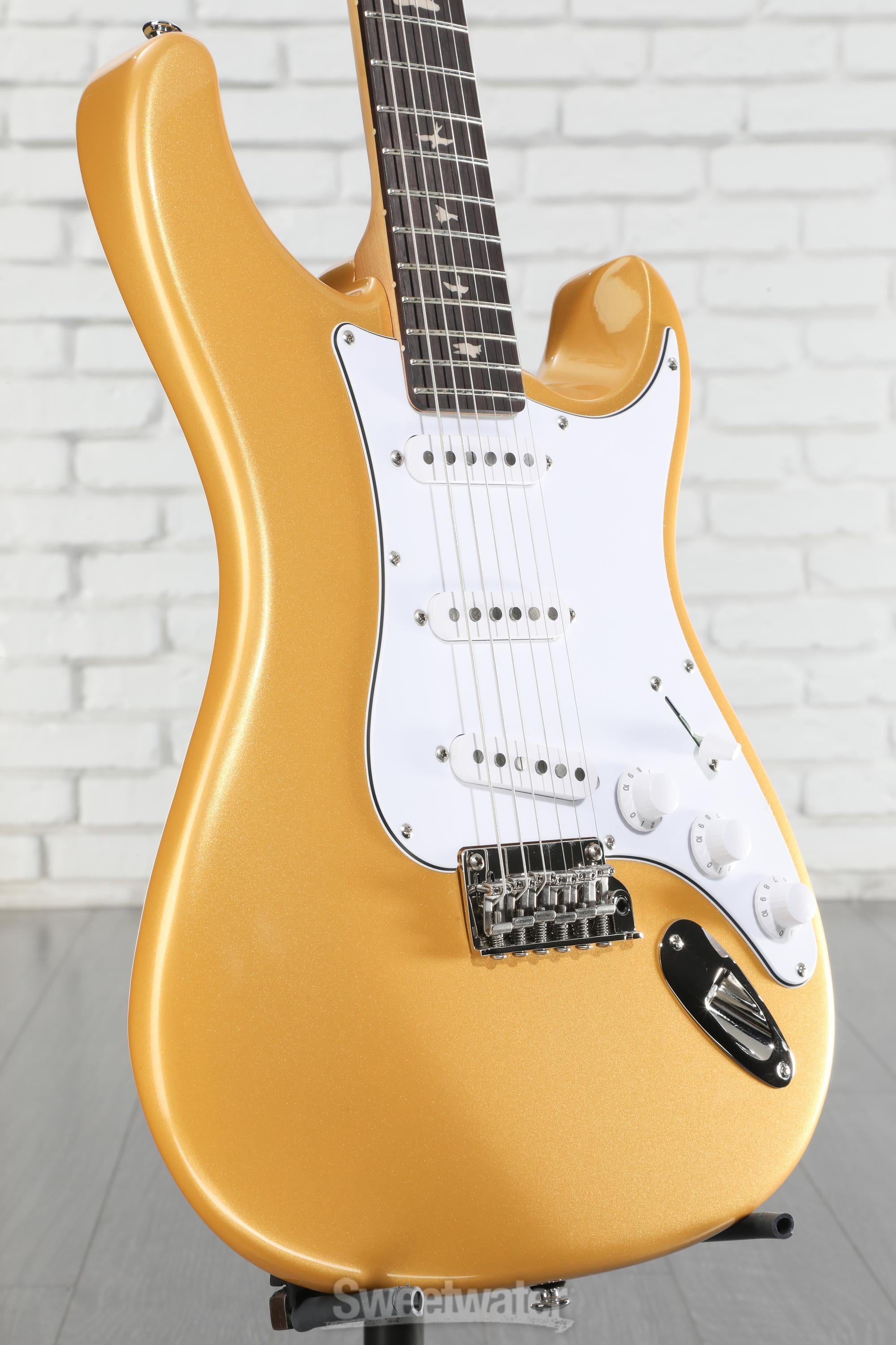 PRS SE Silver Sky Electric Guitar - Gold Spark, Sweetwater