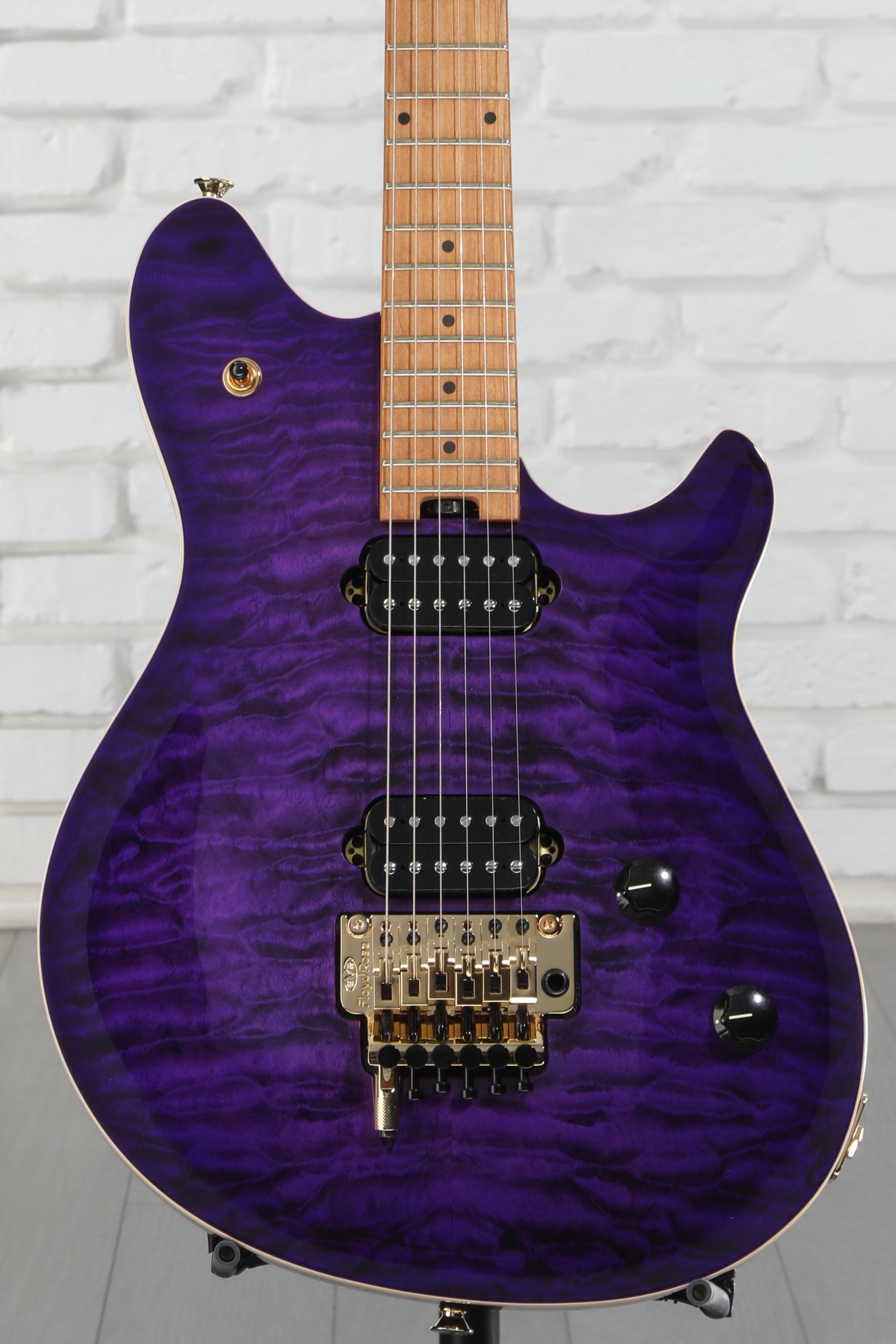ギター EVH Wolfgang Special QM EVH Wolfgang Special QM Electric Guitar - Charcoal Burst