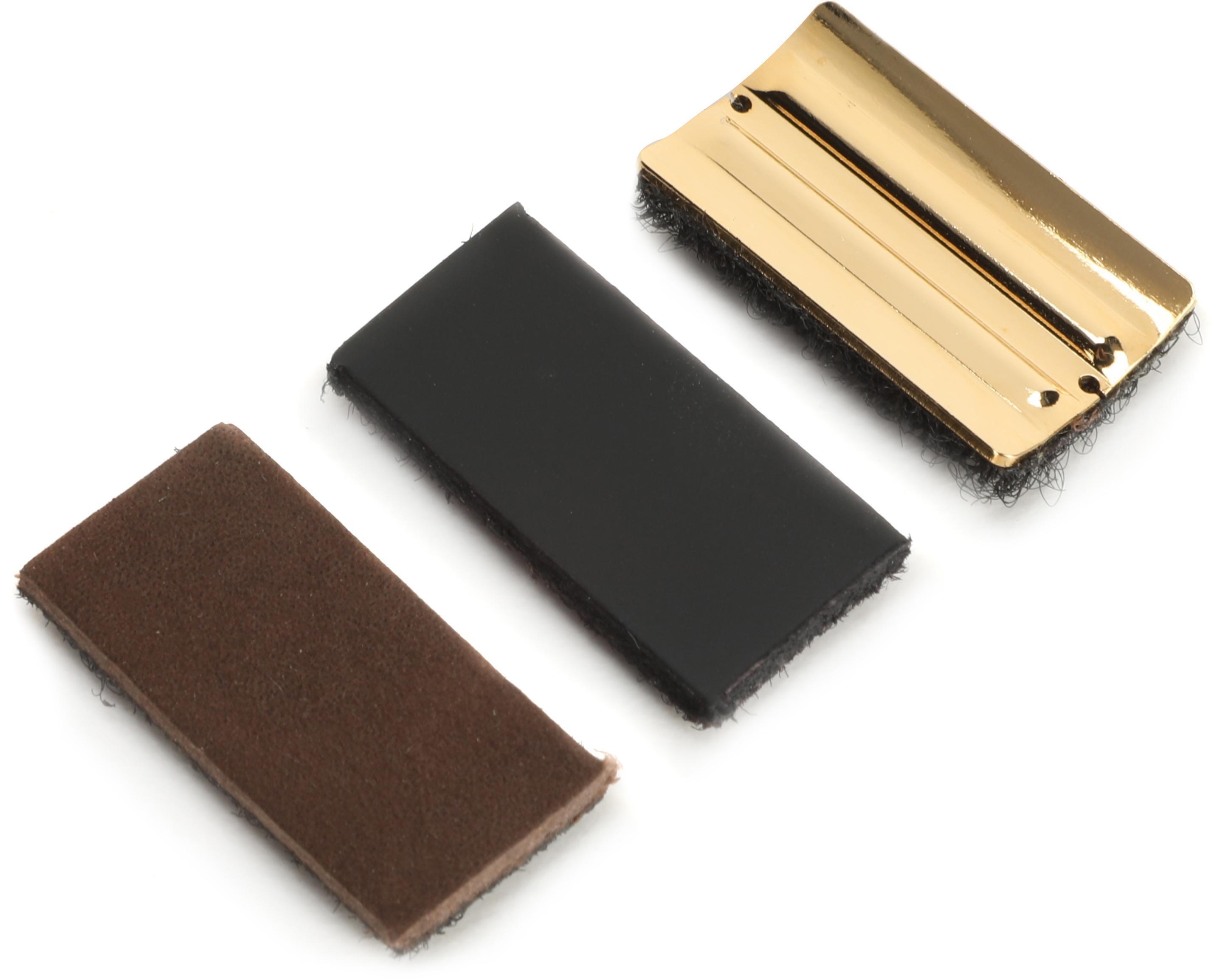 Photo of Vandoren Leather Ligature Pressure Plates - Alto Saxophone, 3-pack