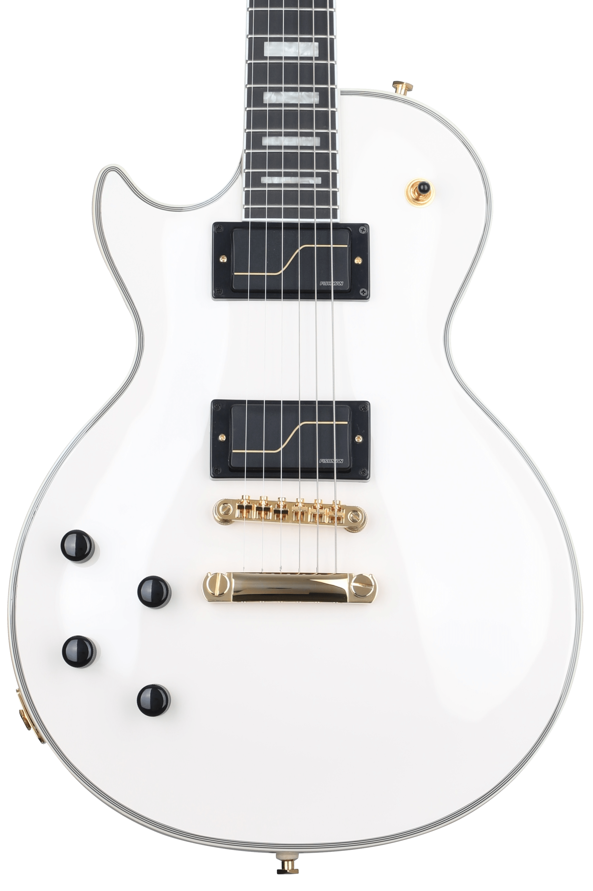 Epiphone Les Paul Custom Lefty ホワイト Amazon.com: Epiphone Les Paul Custom, Lefty Alpine White with Gold