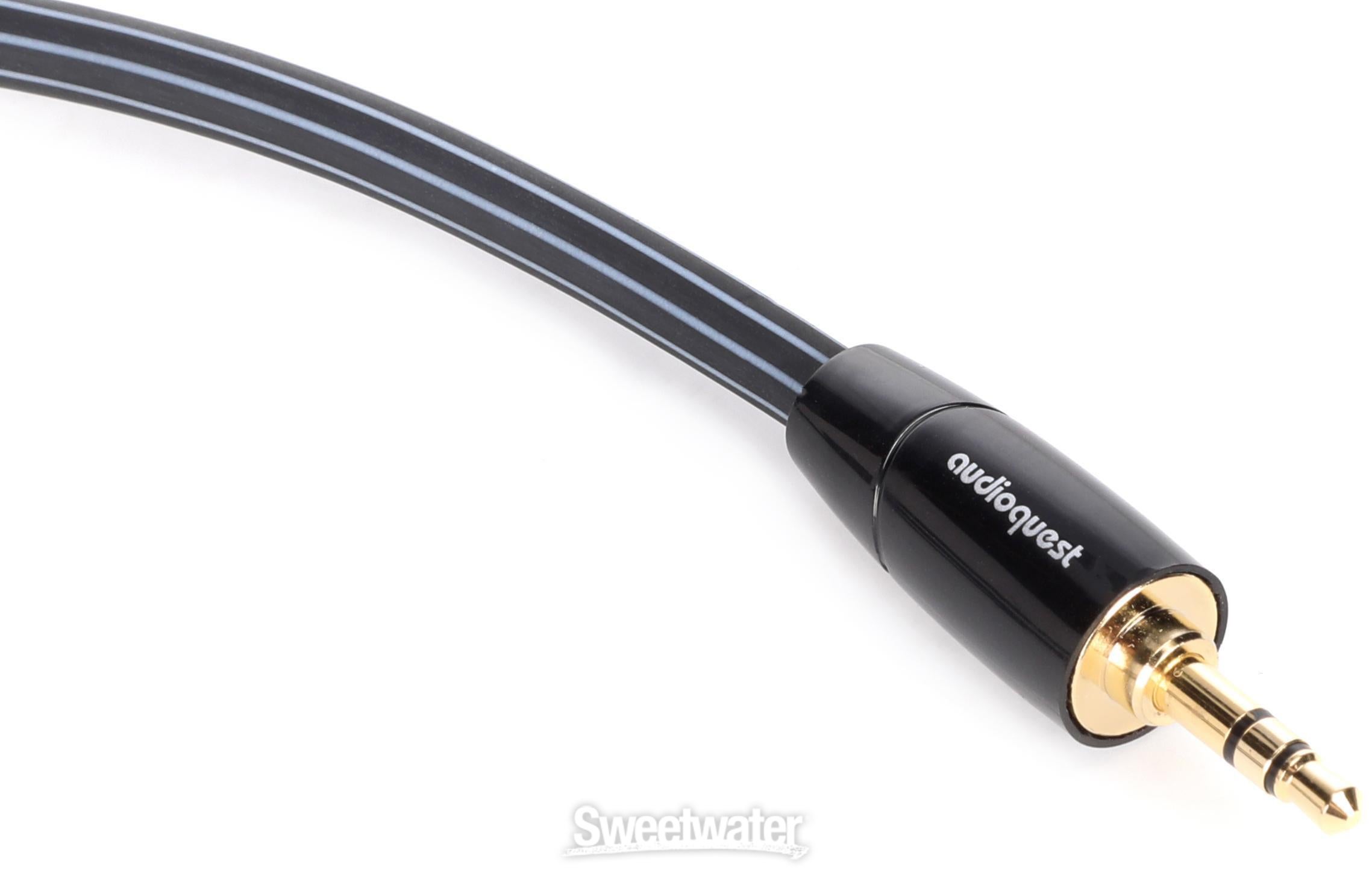 Audioquest Tower 3.5mm Jack to 3.5mm Jack (J2J) - 1m AudioQuest Tower 3.5mm to 2x Male RCA Analog Audio Interconnect