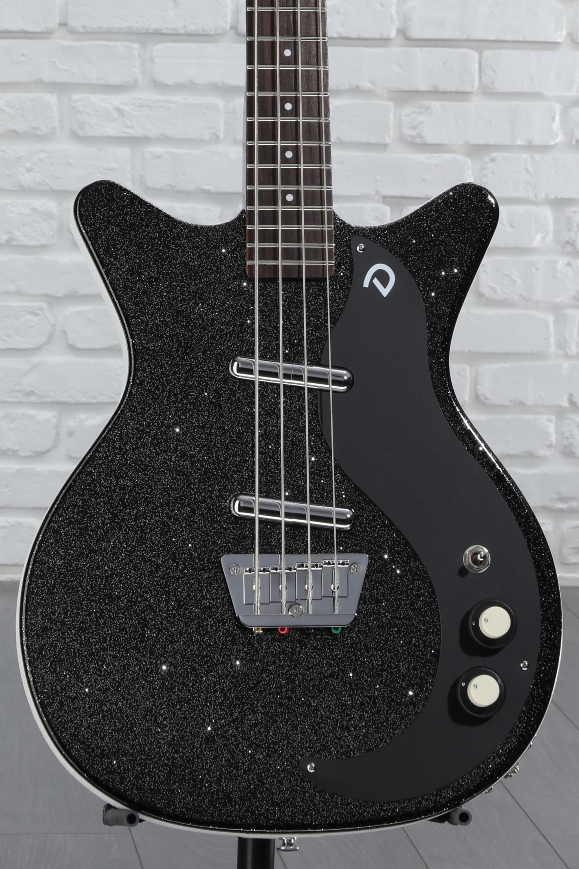 Danelectro '59DC Short Scale Bass Guitar - Black Metalflake