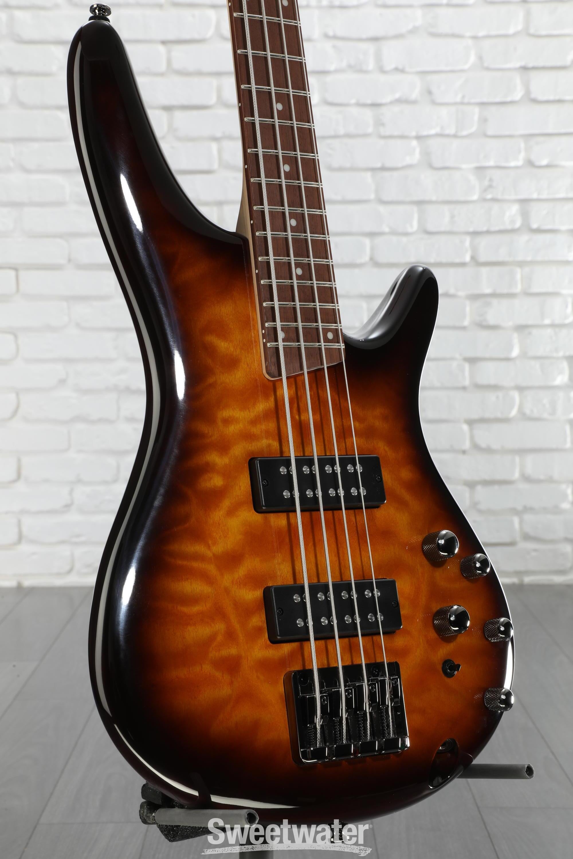 Ibanez Standard SR400EQM Bass Guitar - Dragon Eye Burst | Sweetwater