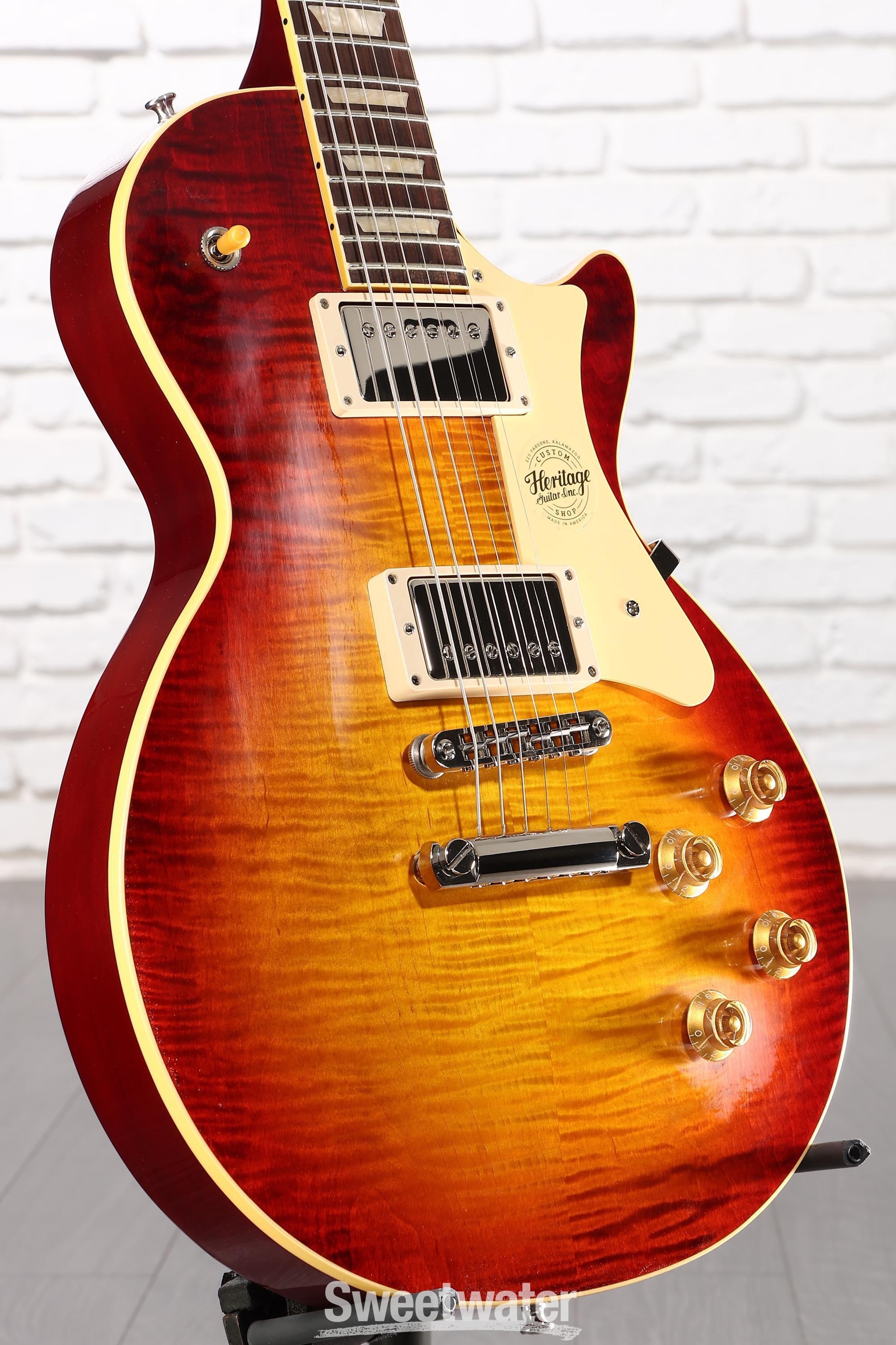 Photo of Heritage Custom Core H-150 Electric Guitar - Dark Cherry Sunburst