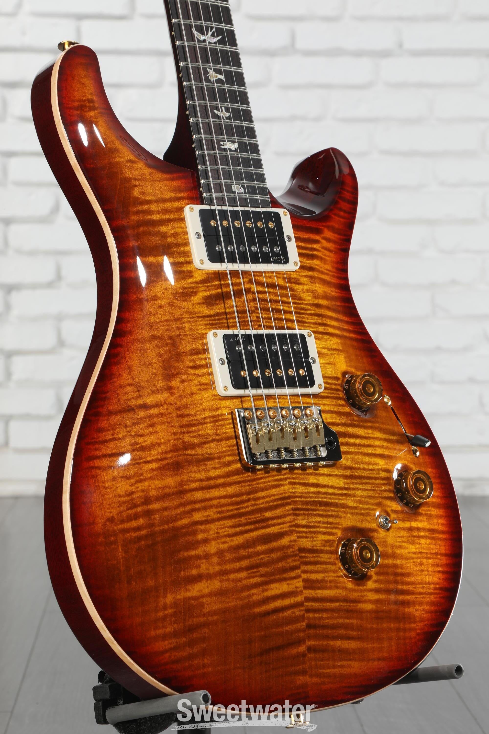 PRS Custom 24 Piezo 10-Top Electric Guitar - Dark Cherry