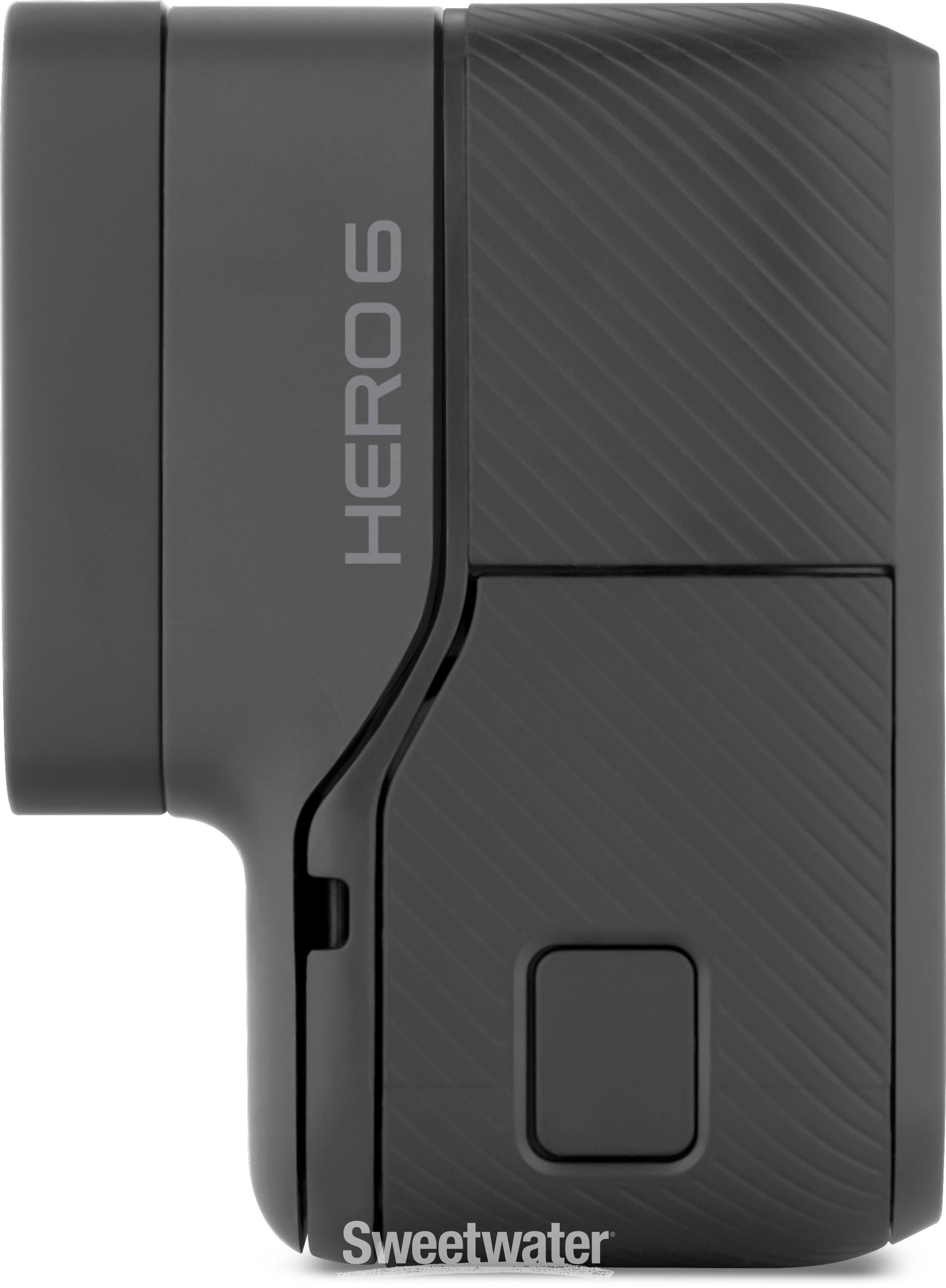 GoPro HERO6 Black w/ SD Card Bundle 4K Waterproof Action Camera