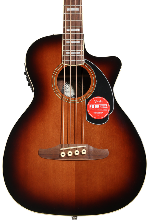 Fender Kingman Acoustic-electric Bass - Shaded Edge Burst | Sweetwater
