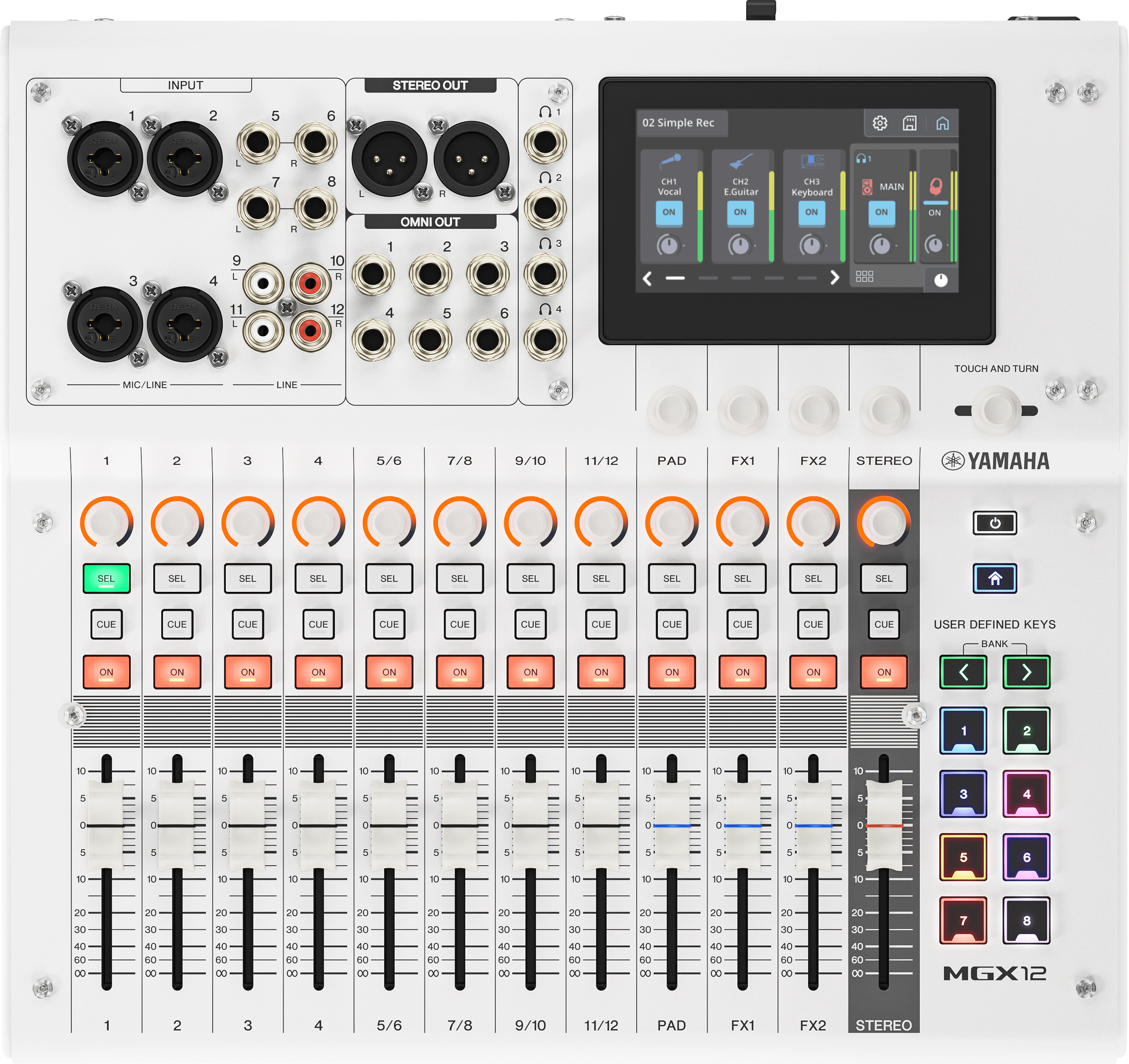 Yamaha MGX12 Digital Mixer - White | Sweetwater